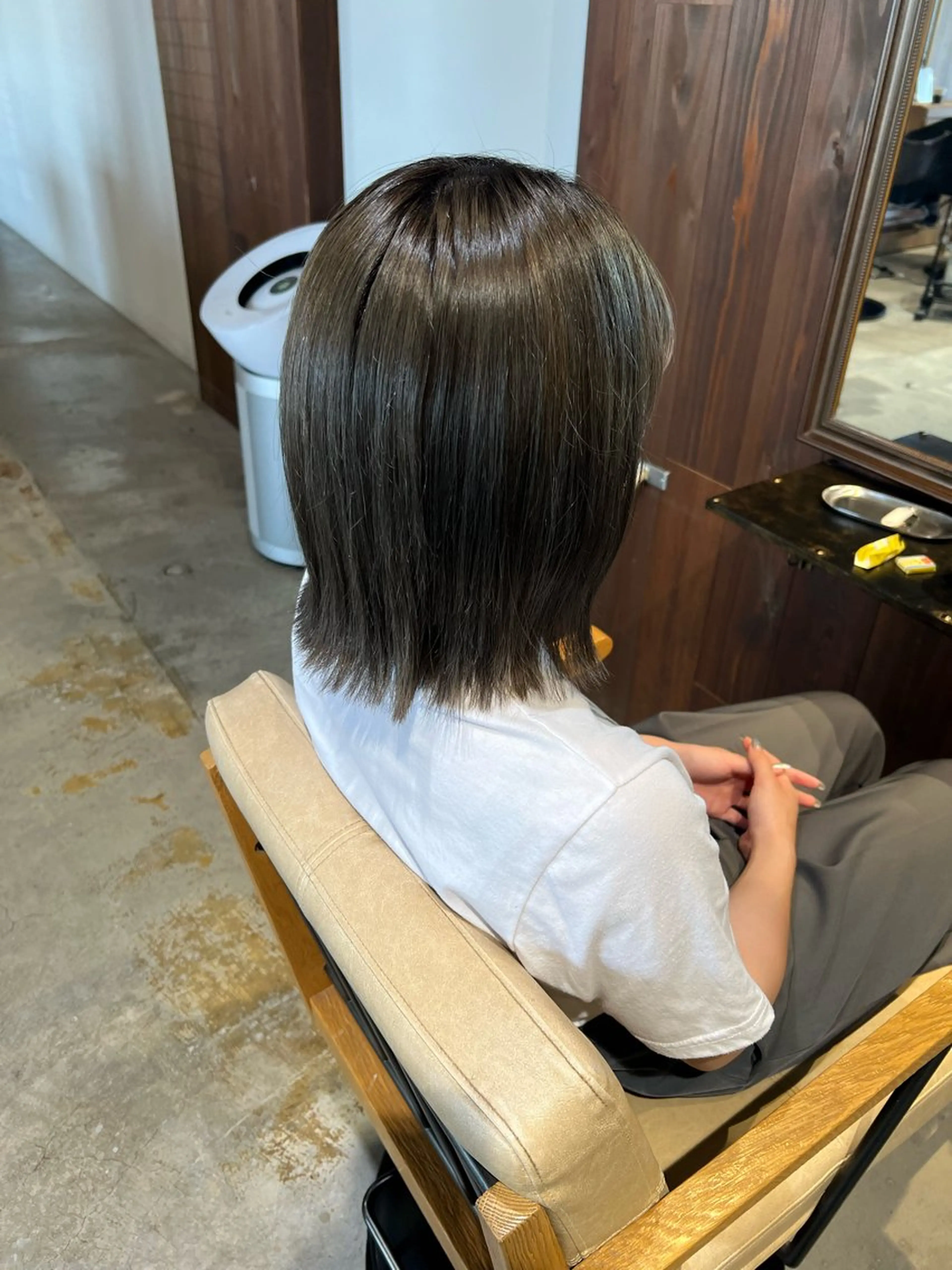 ミディアム 時﨑 実子/透明感カラーのヘアスタイル