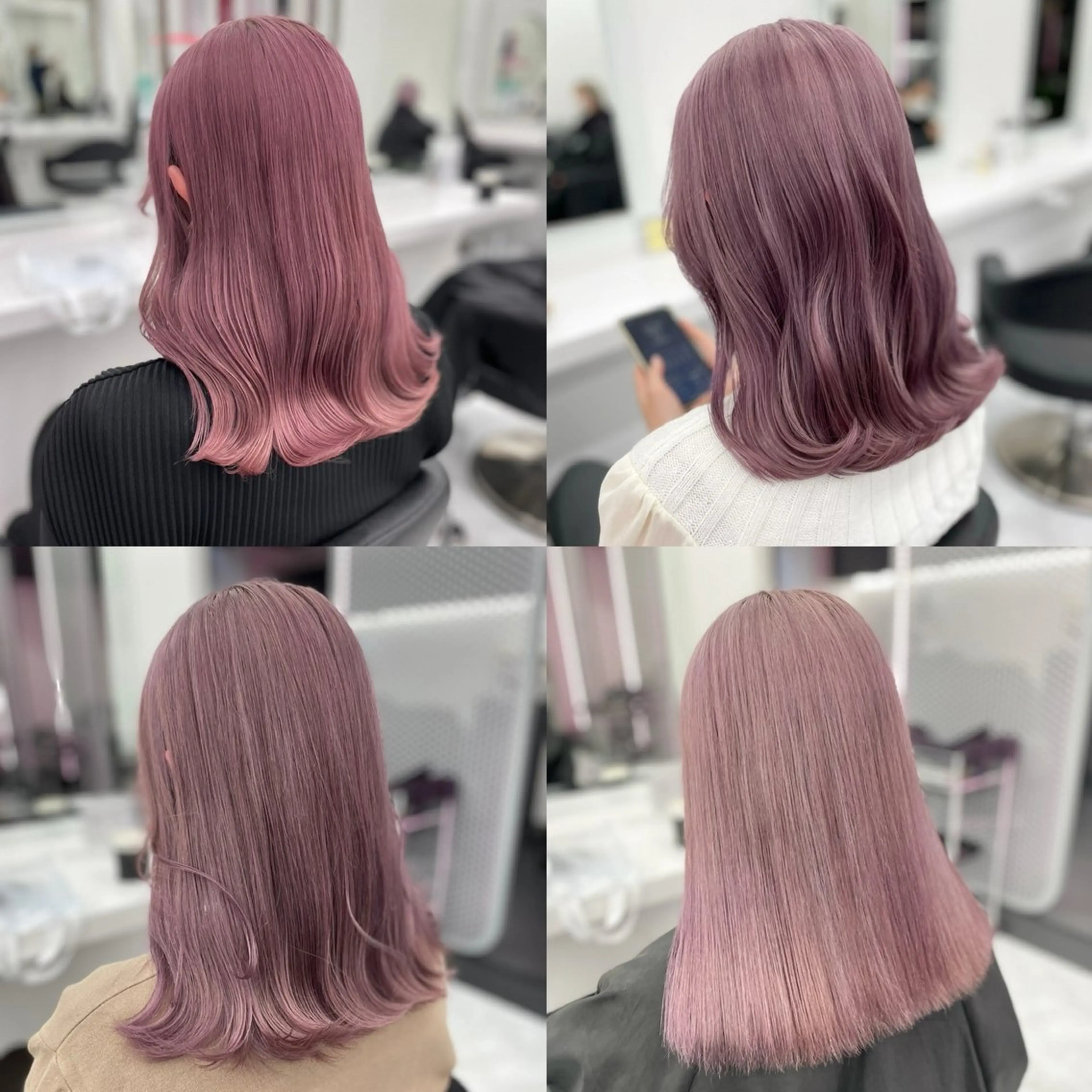 カラー 赤み消し韓国ヘア レイヤー縮毛🤍渡邉のヘアスタイル