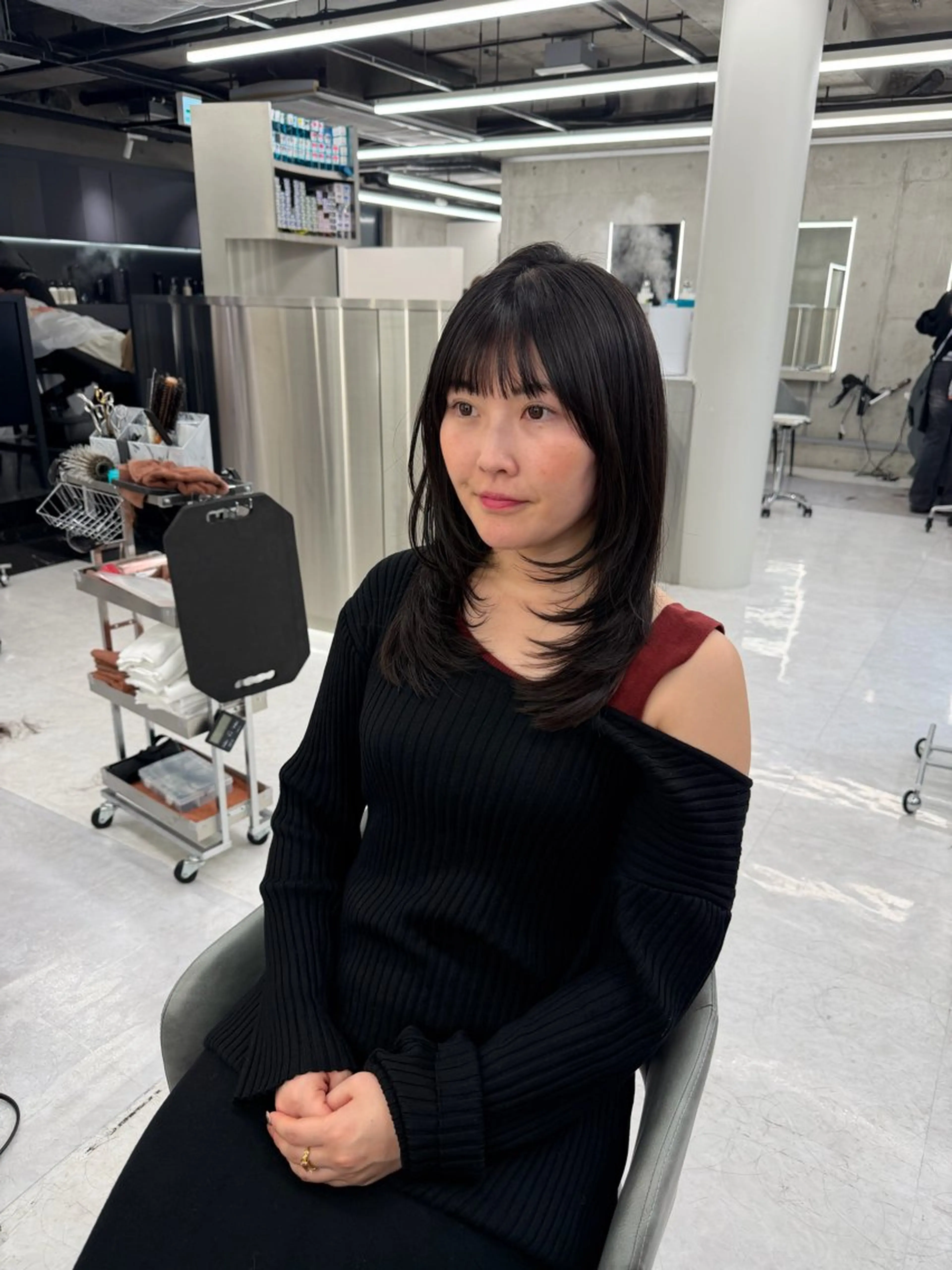 ミディアム エクステ×レイヤー 黎也のヘアスタイル