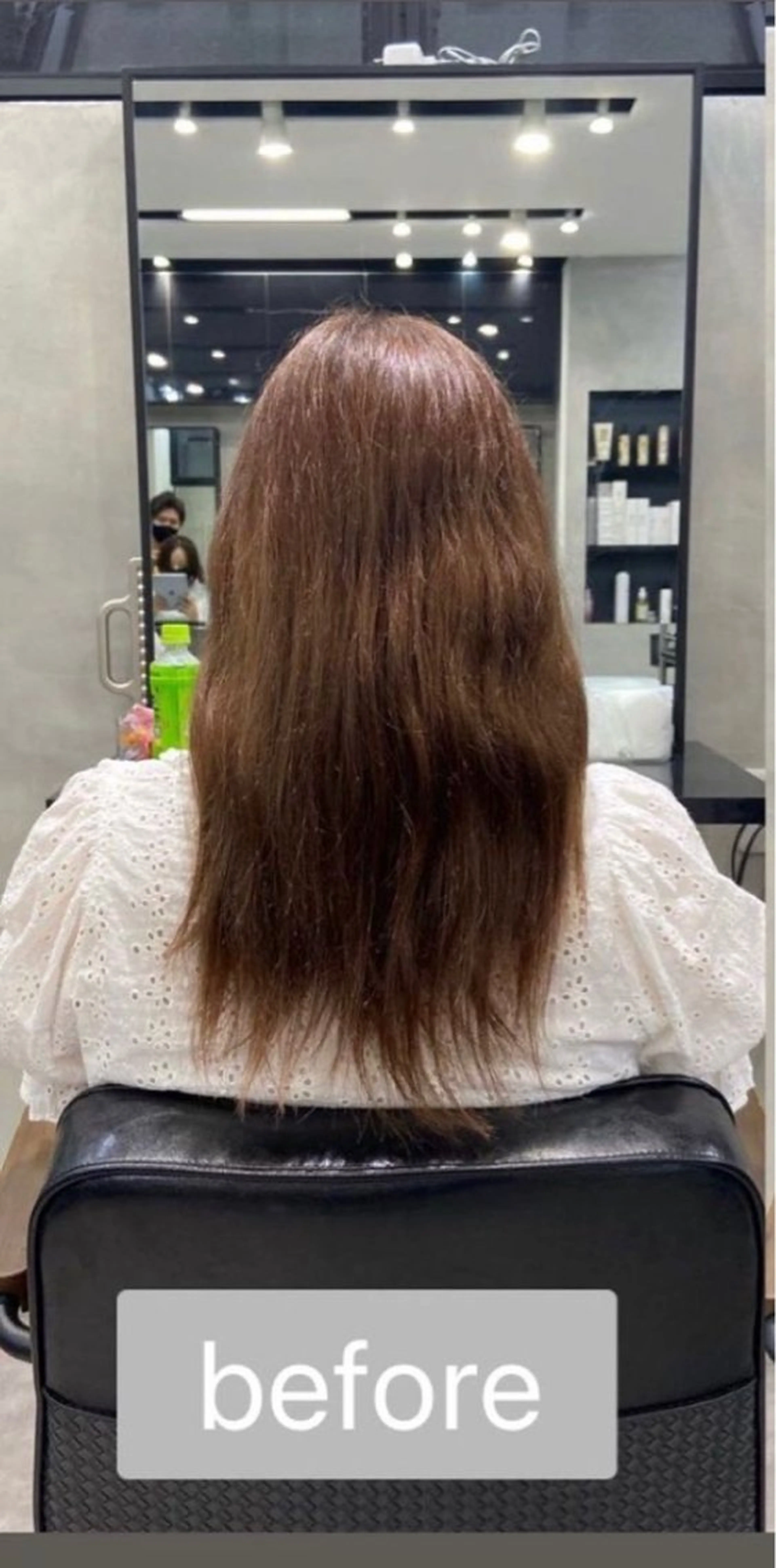 ミディアム 濱川響太レディース カットモデルのヘアスタイル