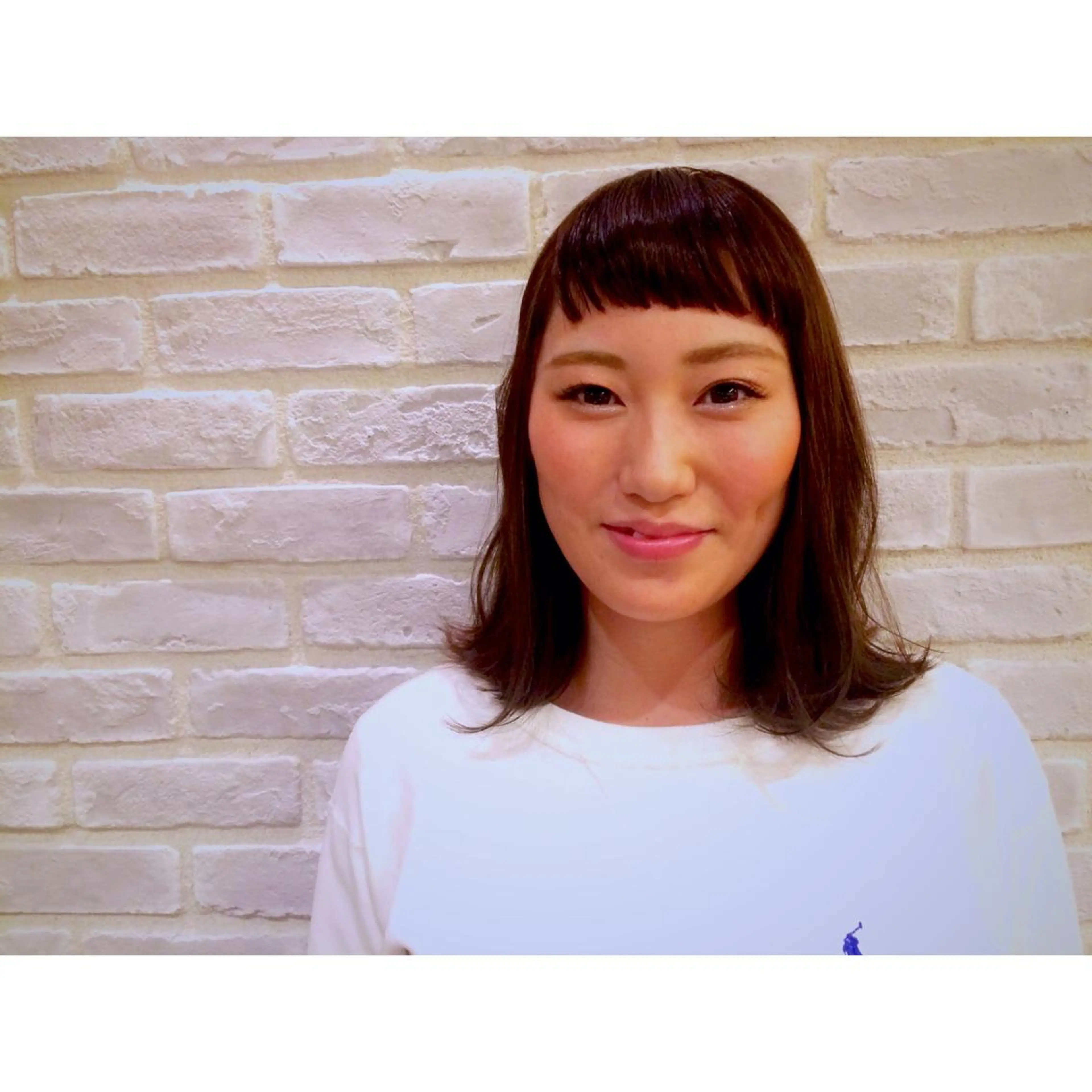 ミディアム セミロング ロング カラー パーマ ヘアアレンジ 藤井 菜緒のヘアスタイル