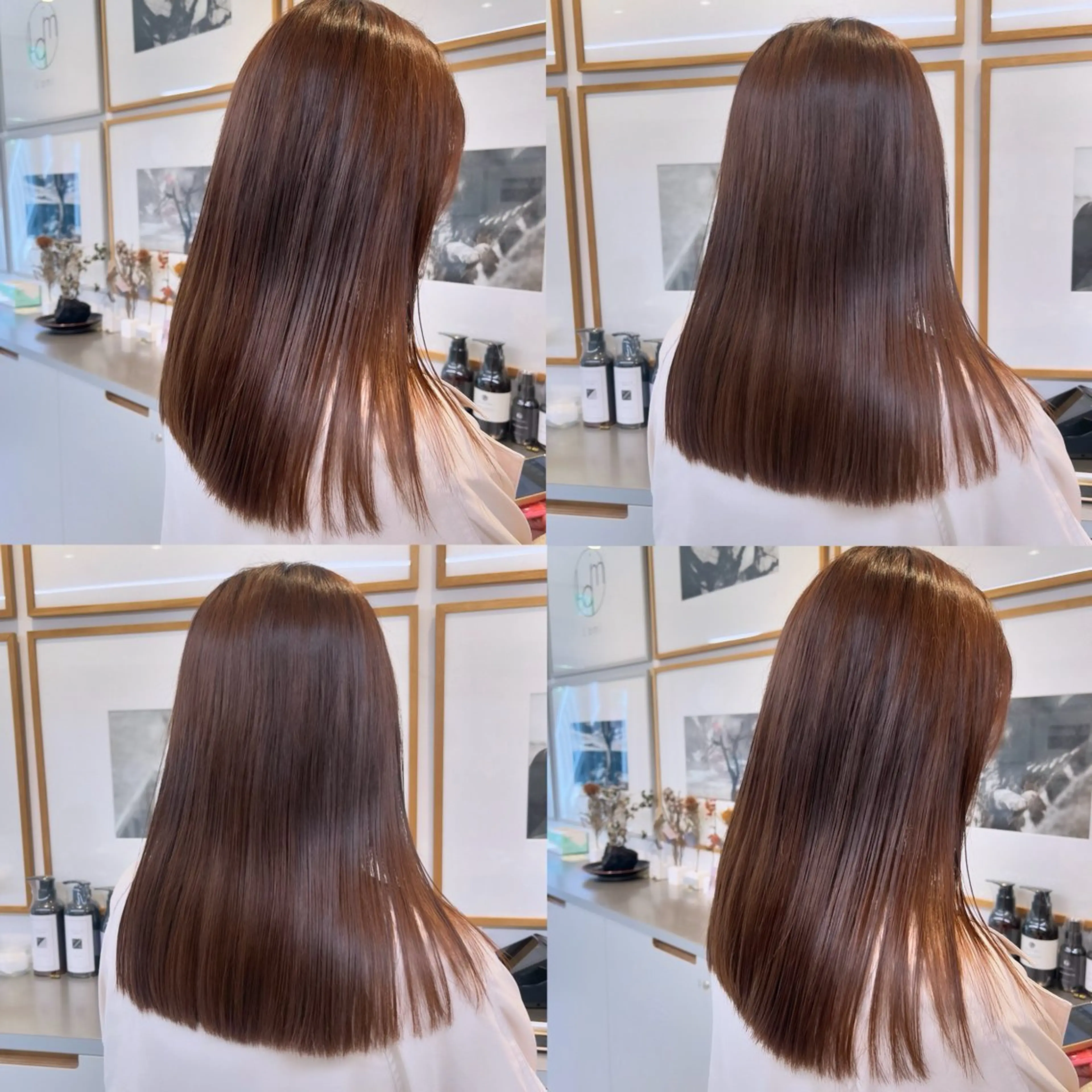 ミディアム パーマ ミディアムパーマ 縮毛矯正 トリートメント ストレートパーマ 縮毛矯正 トリートメント ヘッドスパ カジュアルを女っぽく 𝗮𝘆𝗮𝗰𝗼のヘアスタイル