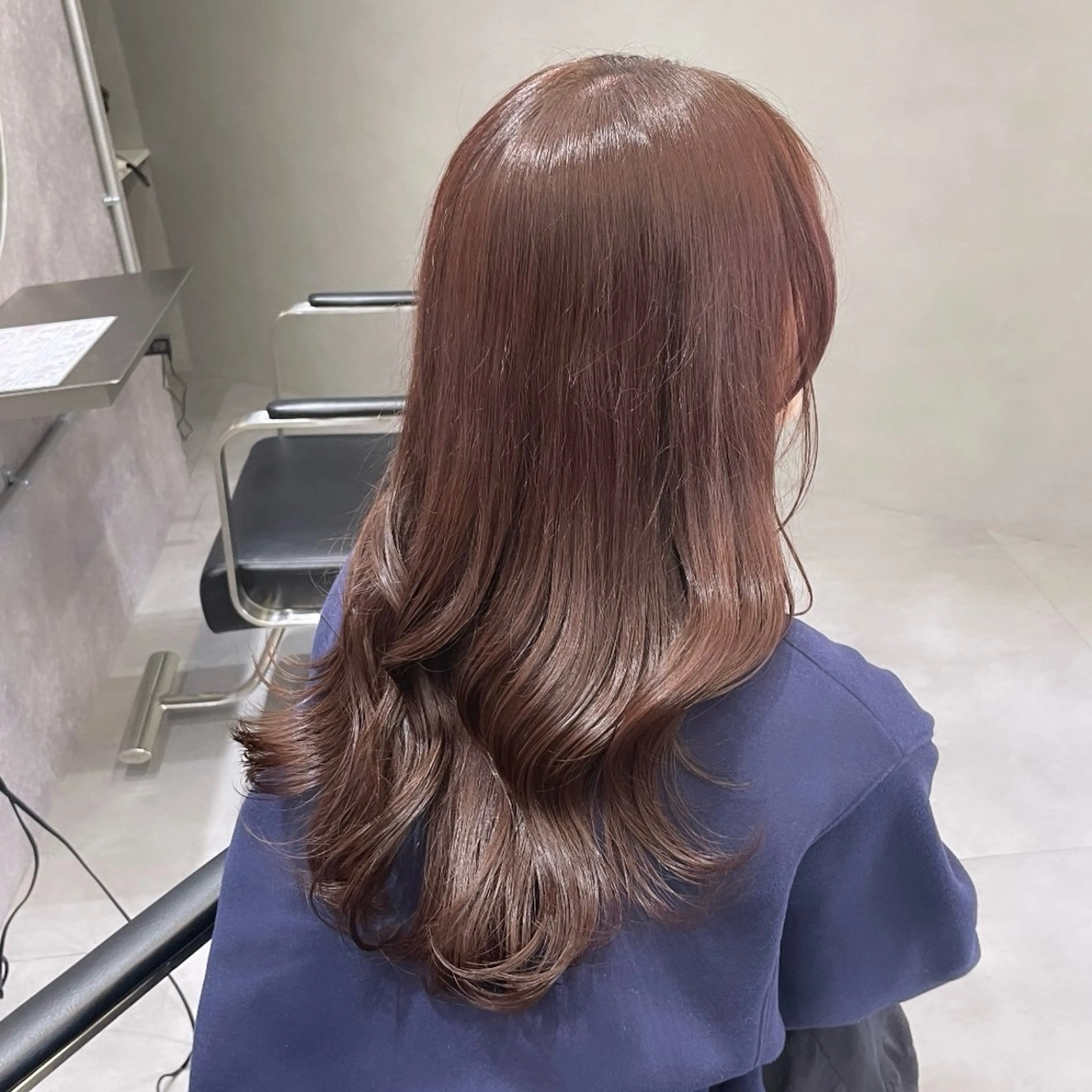 ロング カラー ブリーチ ブラウンカラー ダブルカラー ラベンダーカラー ブリーチなしカラー カット ヘアカラー Rui/透明感カラー 暖色/レイヤーカットのヘアスタイル