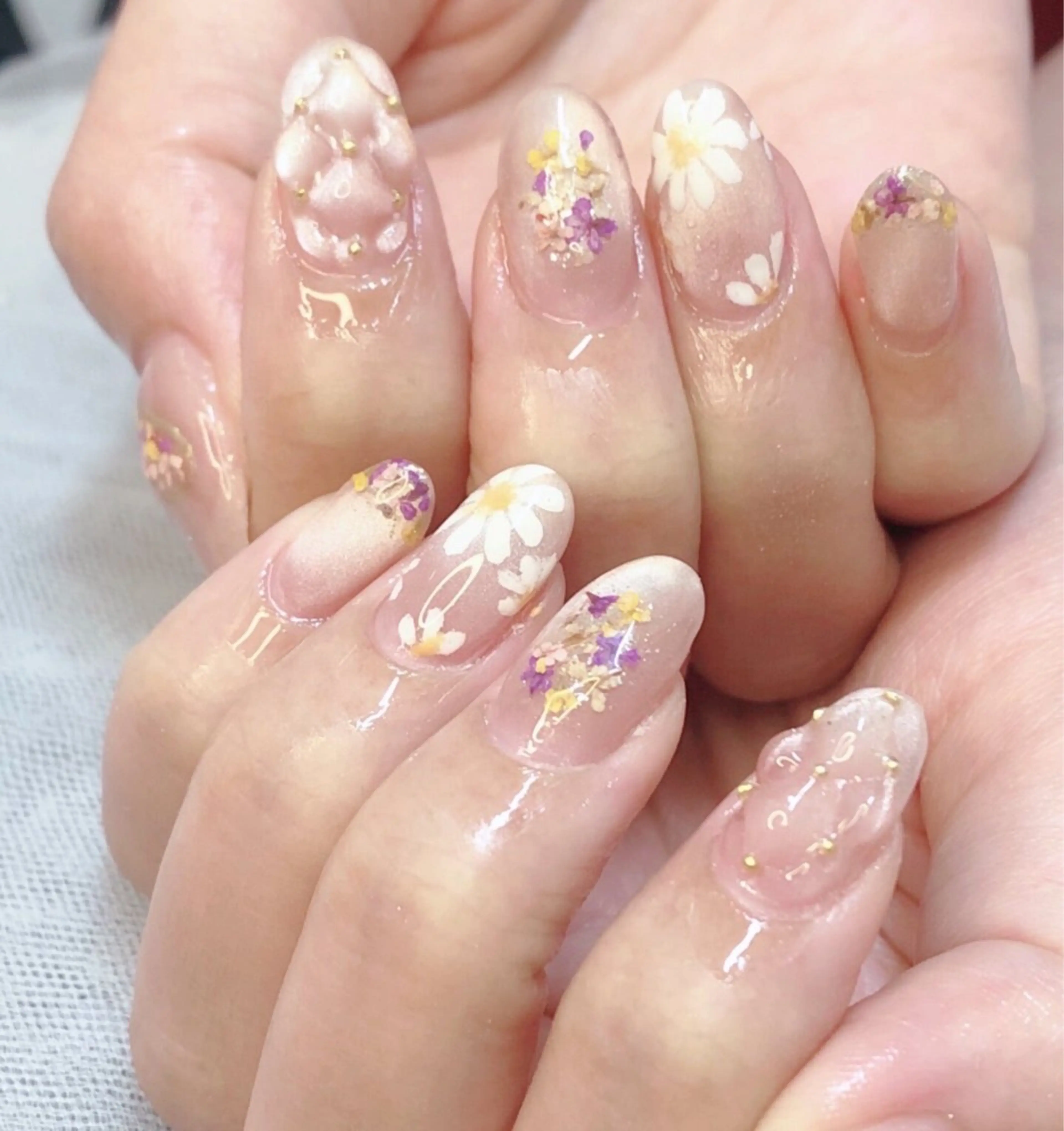 ネイル フレンチネイル ジェルネイル ガラスフレンチ 韓国ネイル マグネットネイル ハンドネイル ハンドケア 大門浜松町 ネイルのネイルデザイン