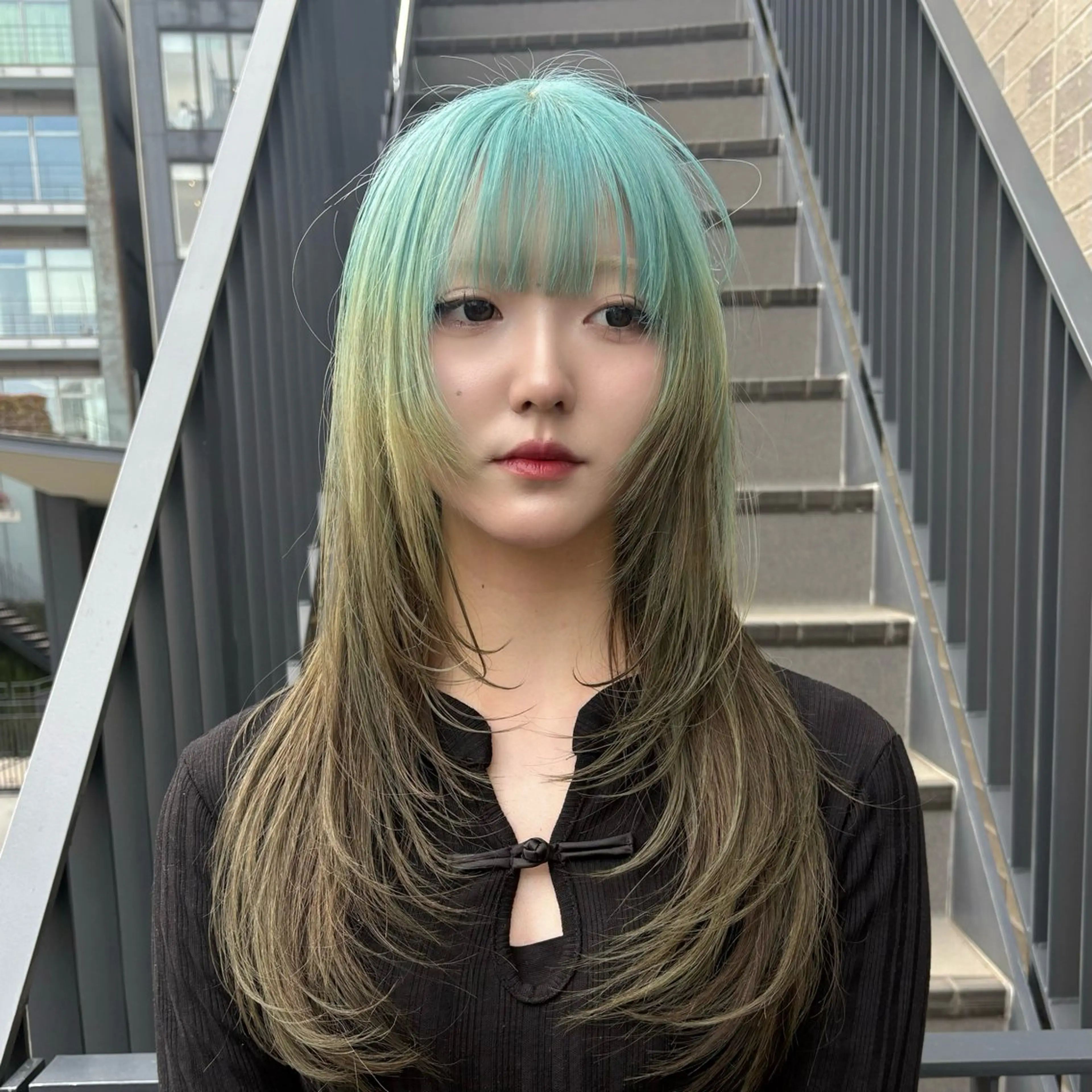 ✞ケアブリーチ1回+デザインカラーの写真