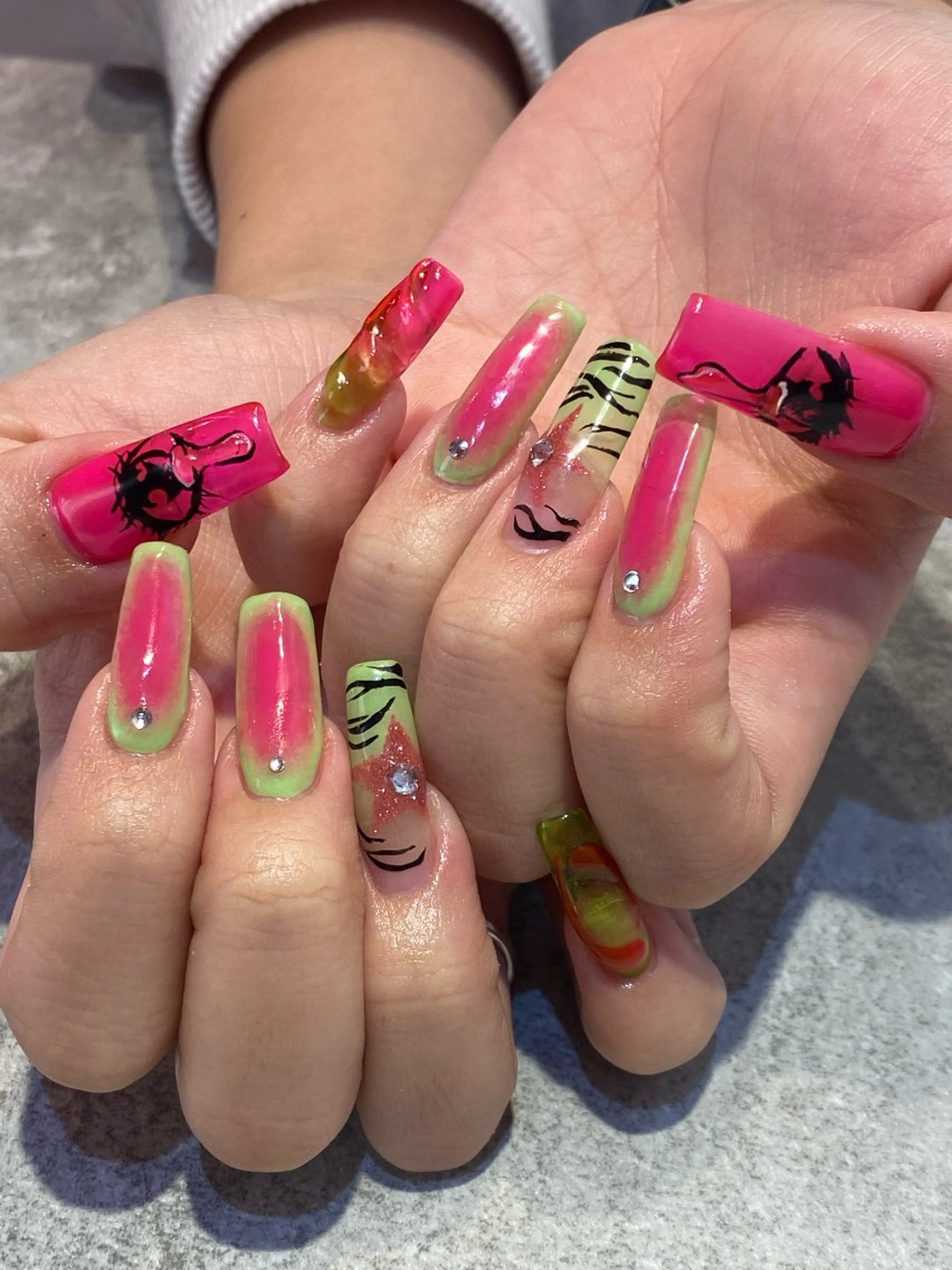 ネイル 長さ出し NICO nail　三軒茶屋店　ネイル＆アイラッシュ所属・oichan 𖦹°‧のネイルデザイン