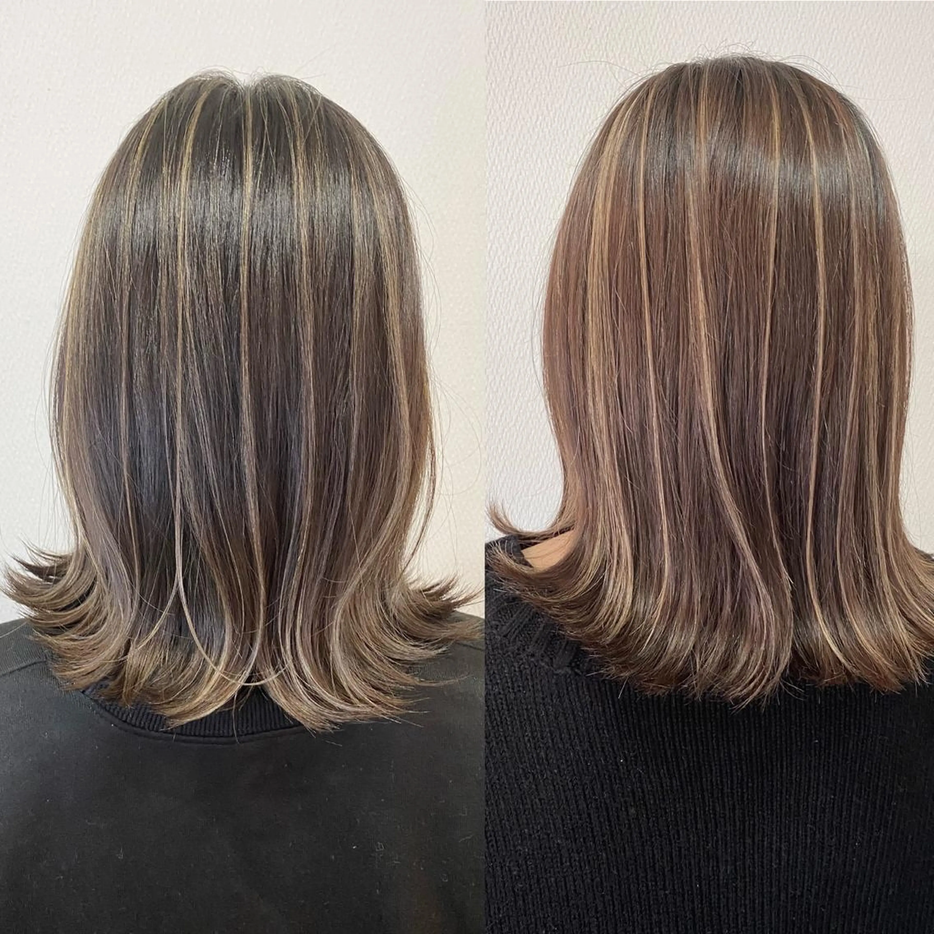 ミディアム 山本 茉希のヘアスタイル