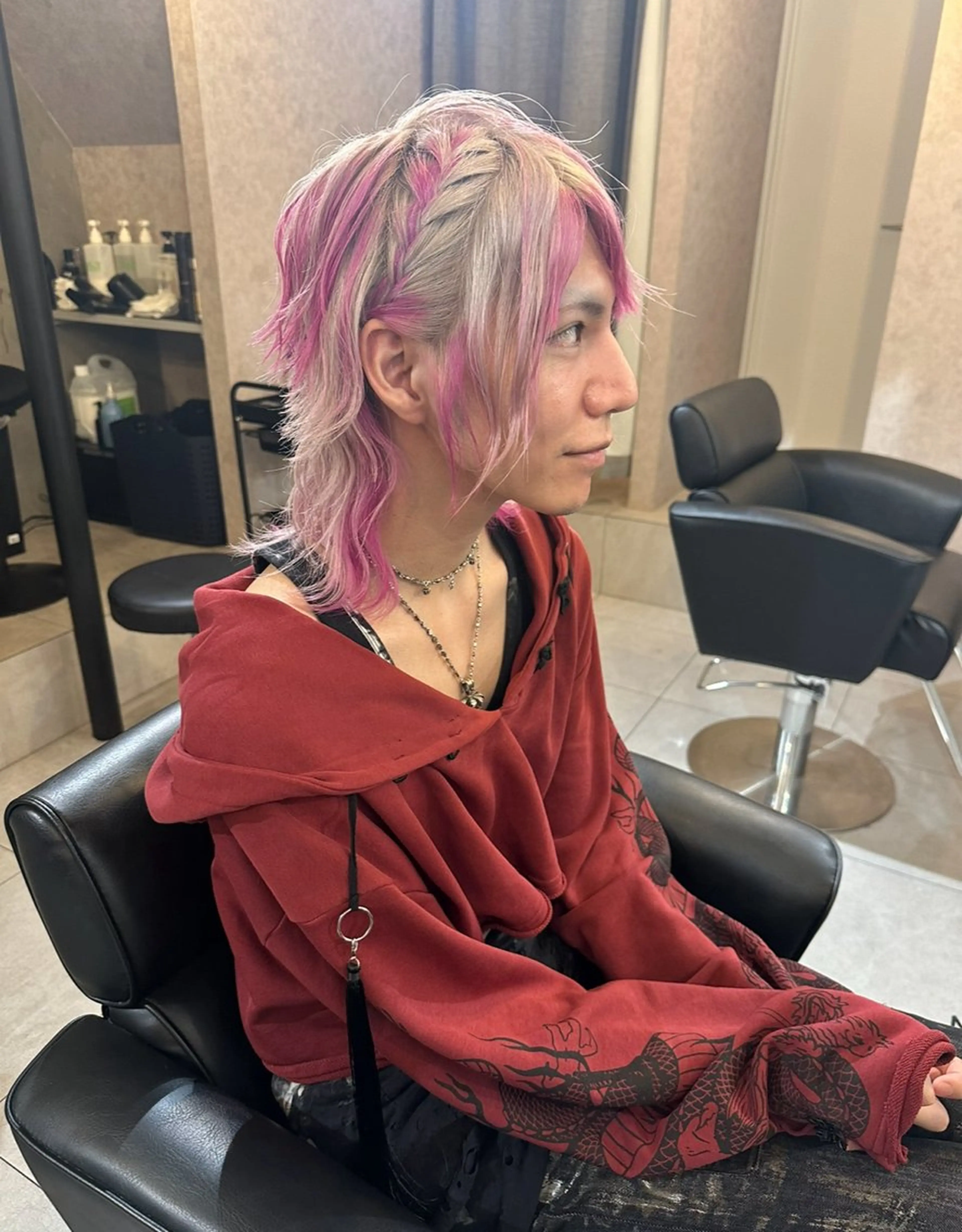 カラー メンズ ダブルカラー 森本 笑のヘアスタイル