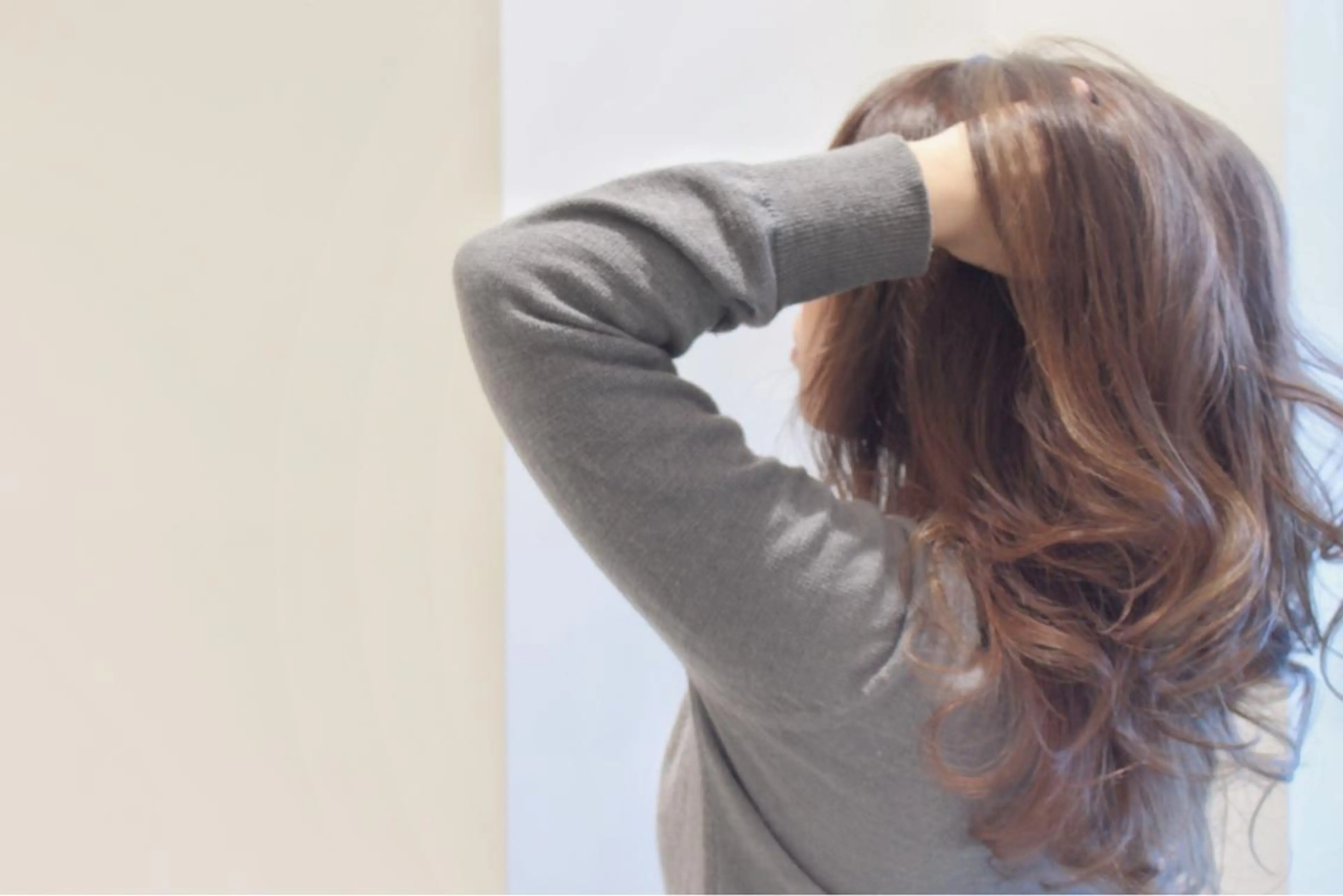 セミロング ロング カラー 安藤 明日翔のヘアスタイル