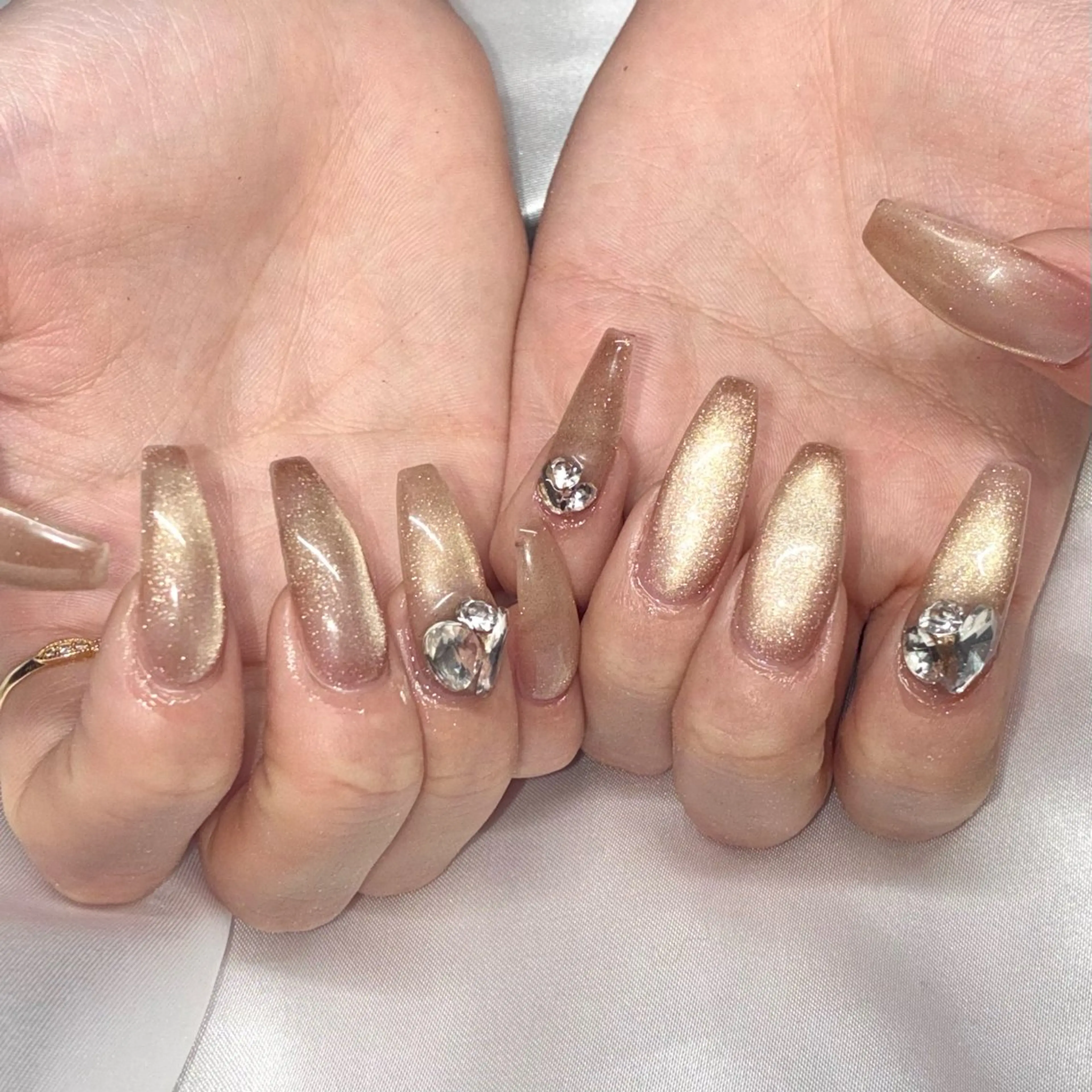 ネイル ジェルネイル マグネットネイル ハンドネイル Nail ヌシん家 AKANEのネイルデザイン