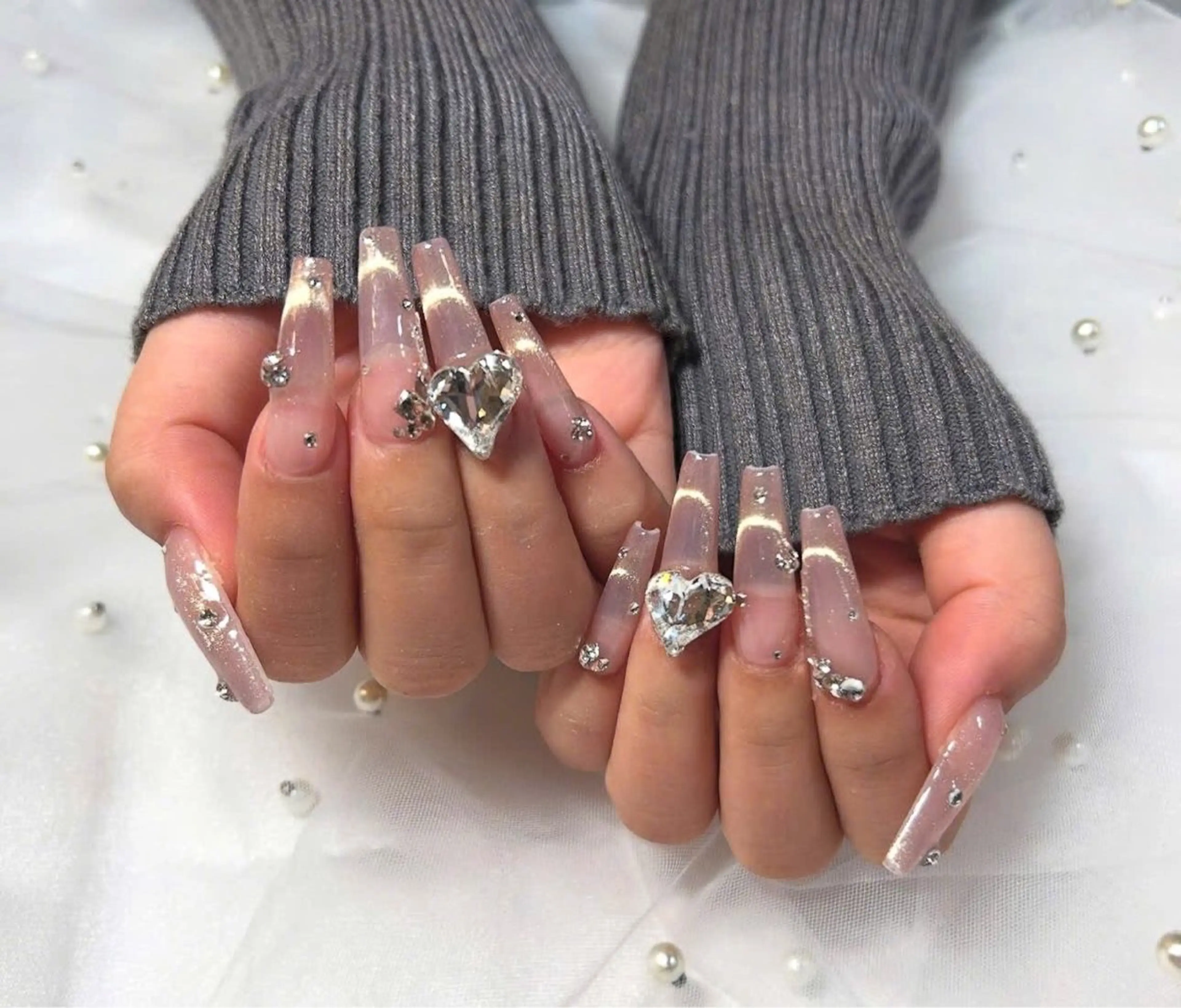 ネイル アートネイル フレンチネイル ジェルネイル ニュアンスネイル オフィスネイル ハンドネイル Jenn Nail Shinokuboのネイルデザイン