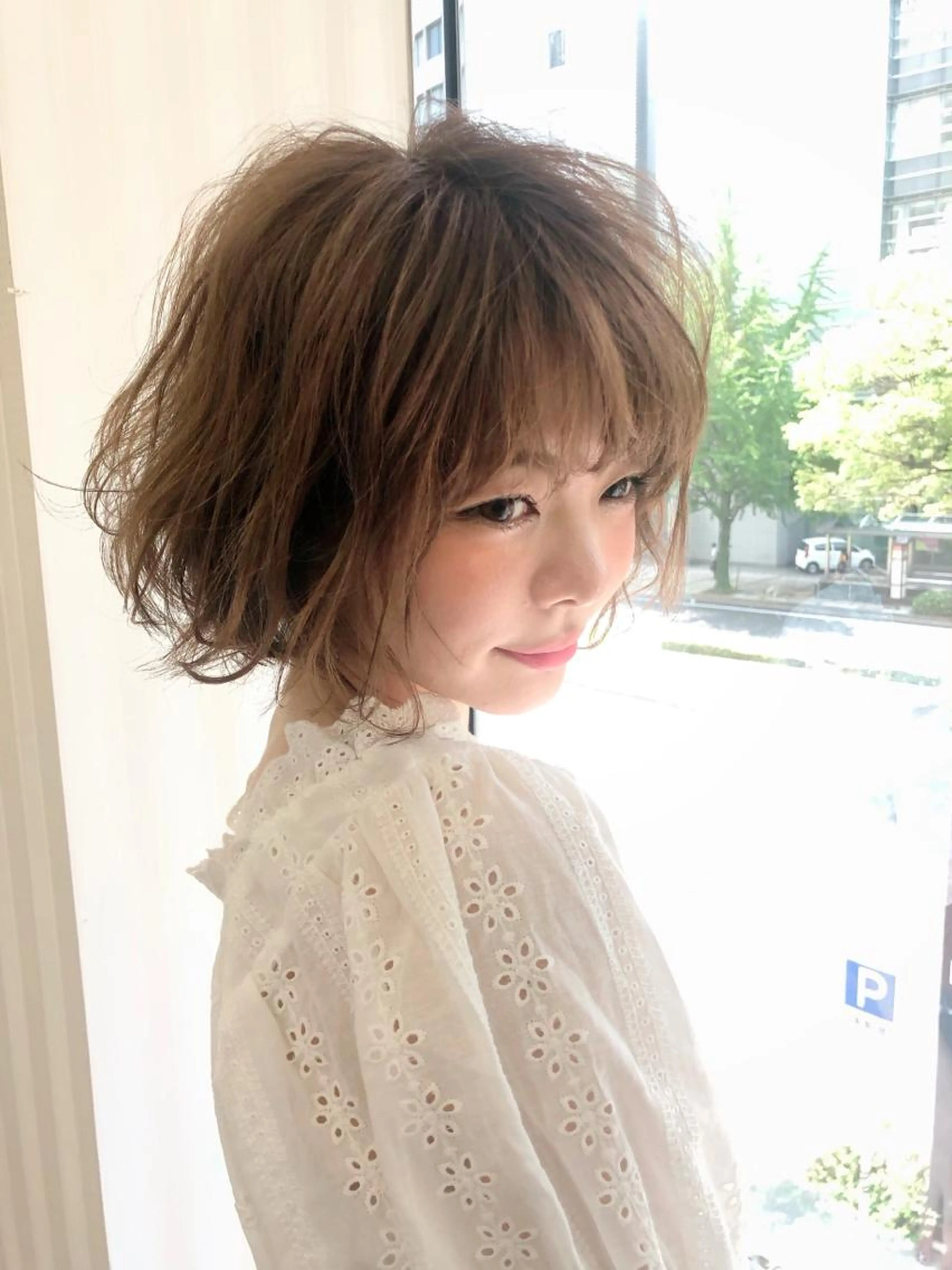 似合わせ小顔カット & 色っぽトレンドカラー & 最上級トリートメントの写真