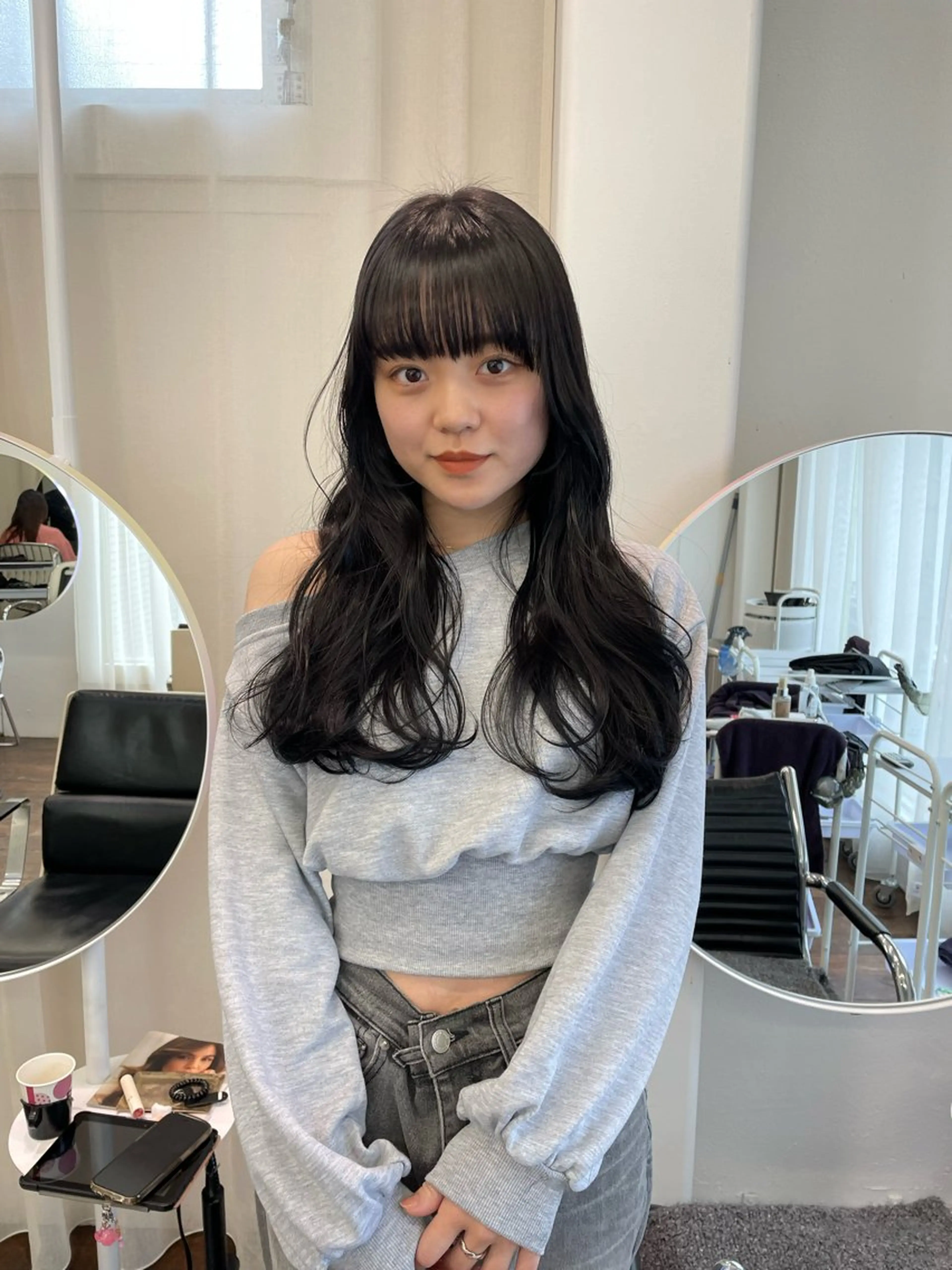 ロング カラー カット ヘアカラー トリートメント レイヤーカット🎀 kanaのエステ・リラクイメージ