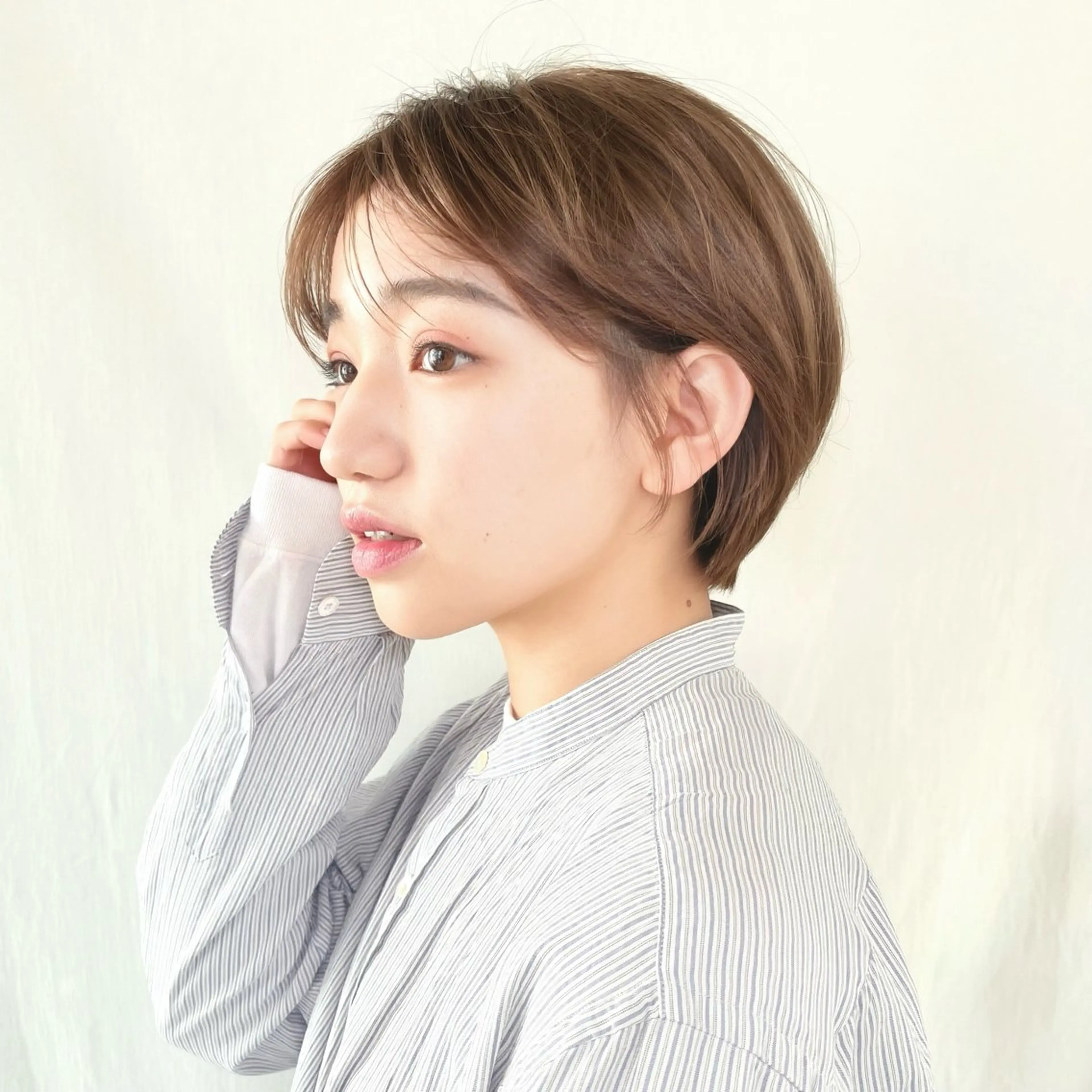 ショート カラー パーマ カット ヘアカラー パーマ トリートメント ショートボブ縮毛矯正 髪質改善のプロ山道潤のヘアスタイル