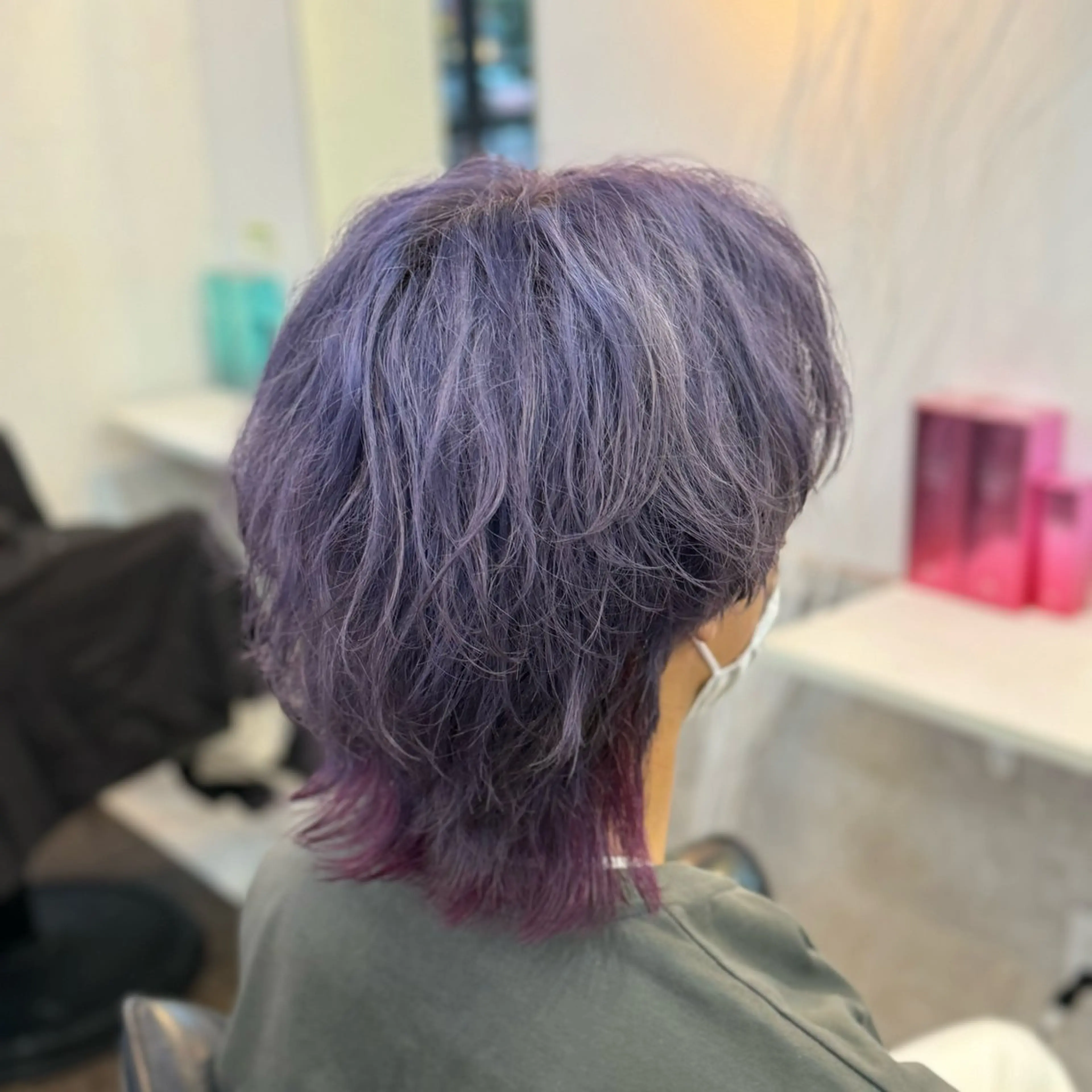 フルカラー＋インナーブリーチ カラー＋髪質別 1ステップトリートメントの写真