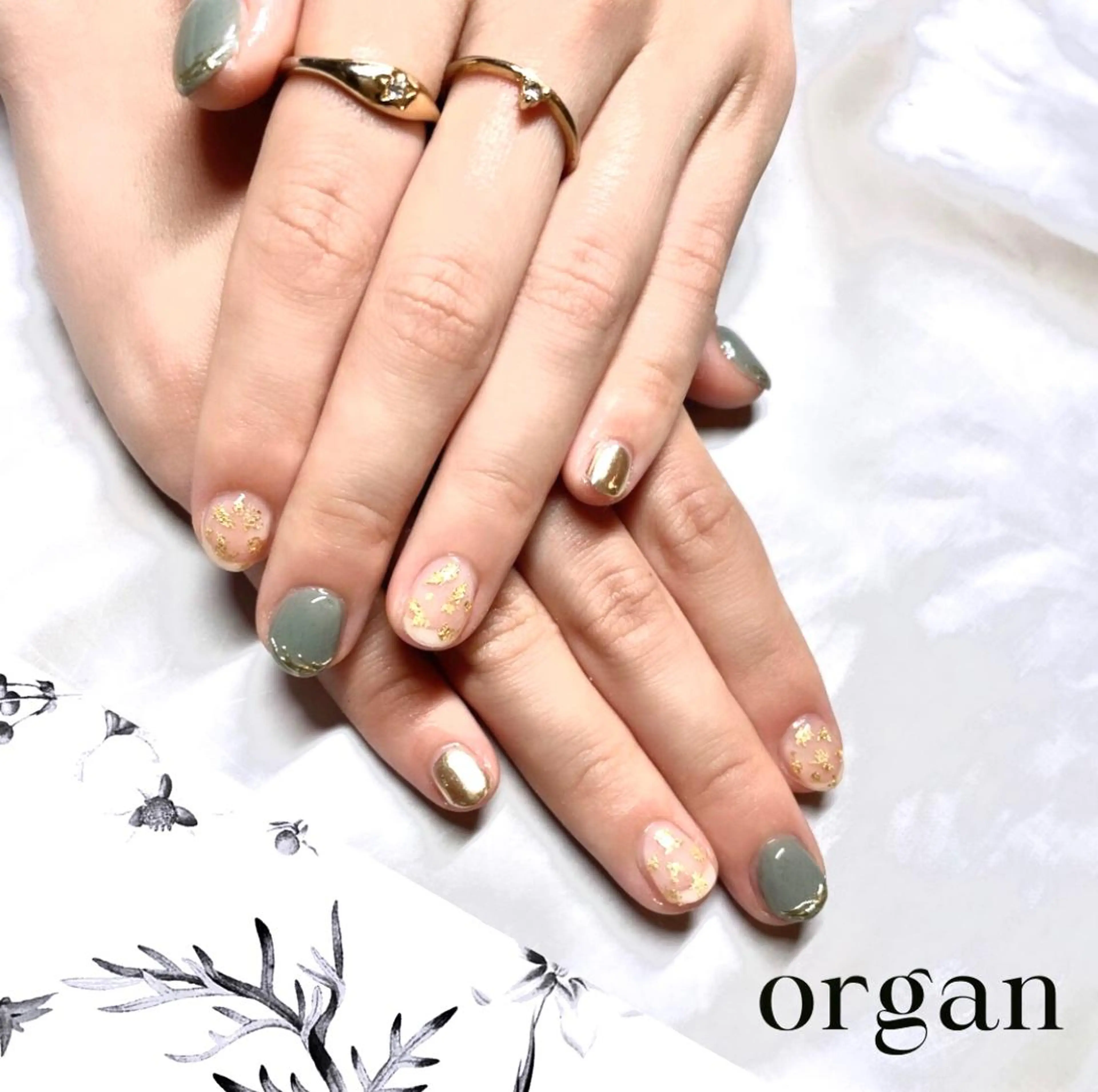 ネイル ニュアンスネイル 【ＯＲＧＡＮ】 nailのネイルデザイン