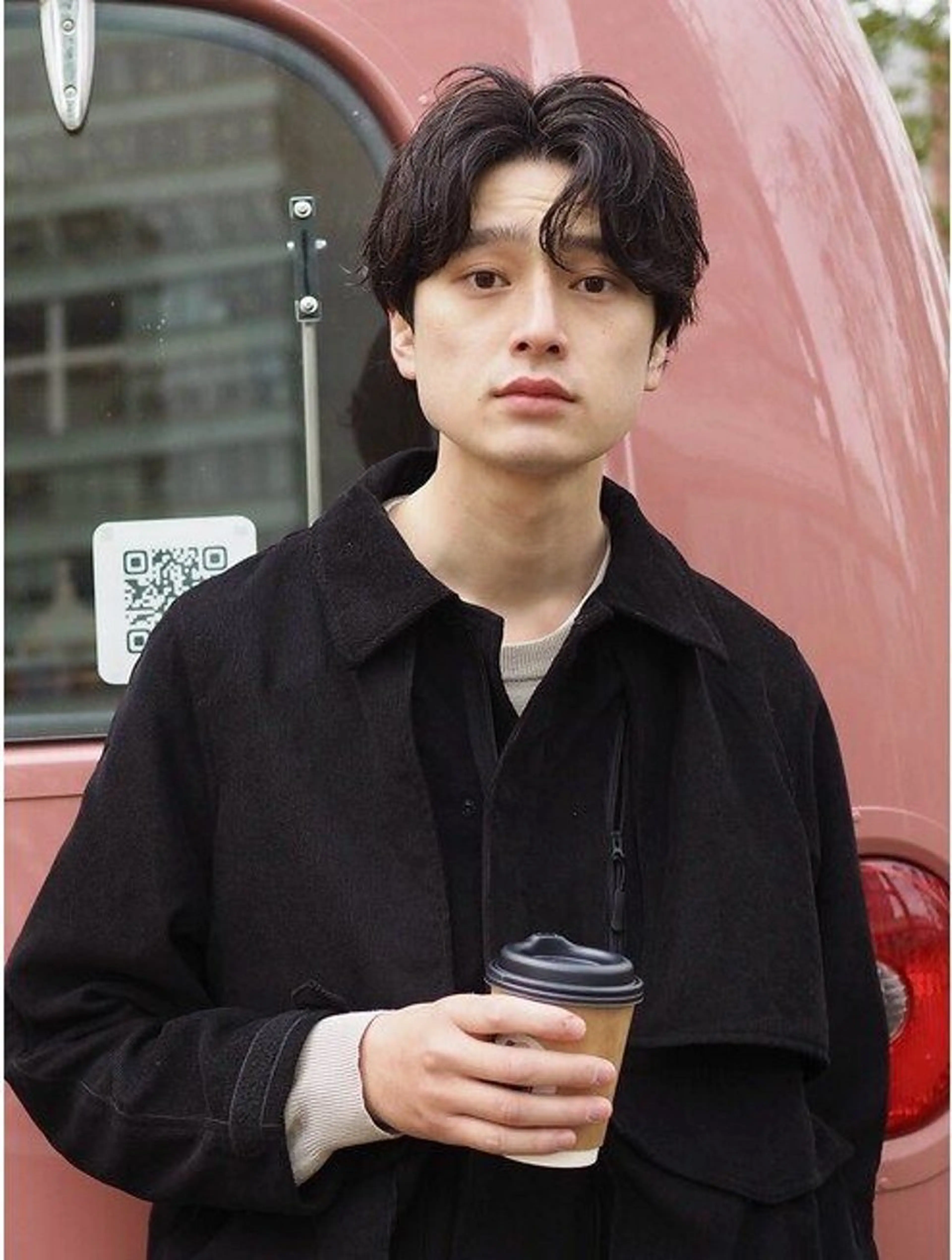 ショート メンズ センターパート カット 垢抜けハイトーン☀／ 笑顔の美容師／しゅんのヘアスタイル