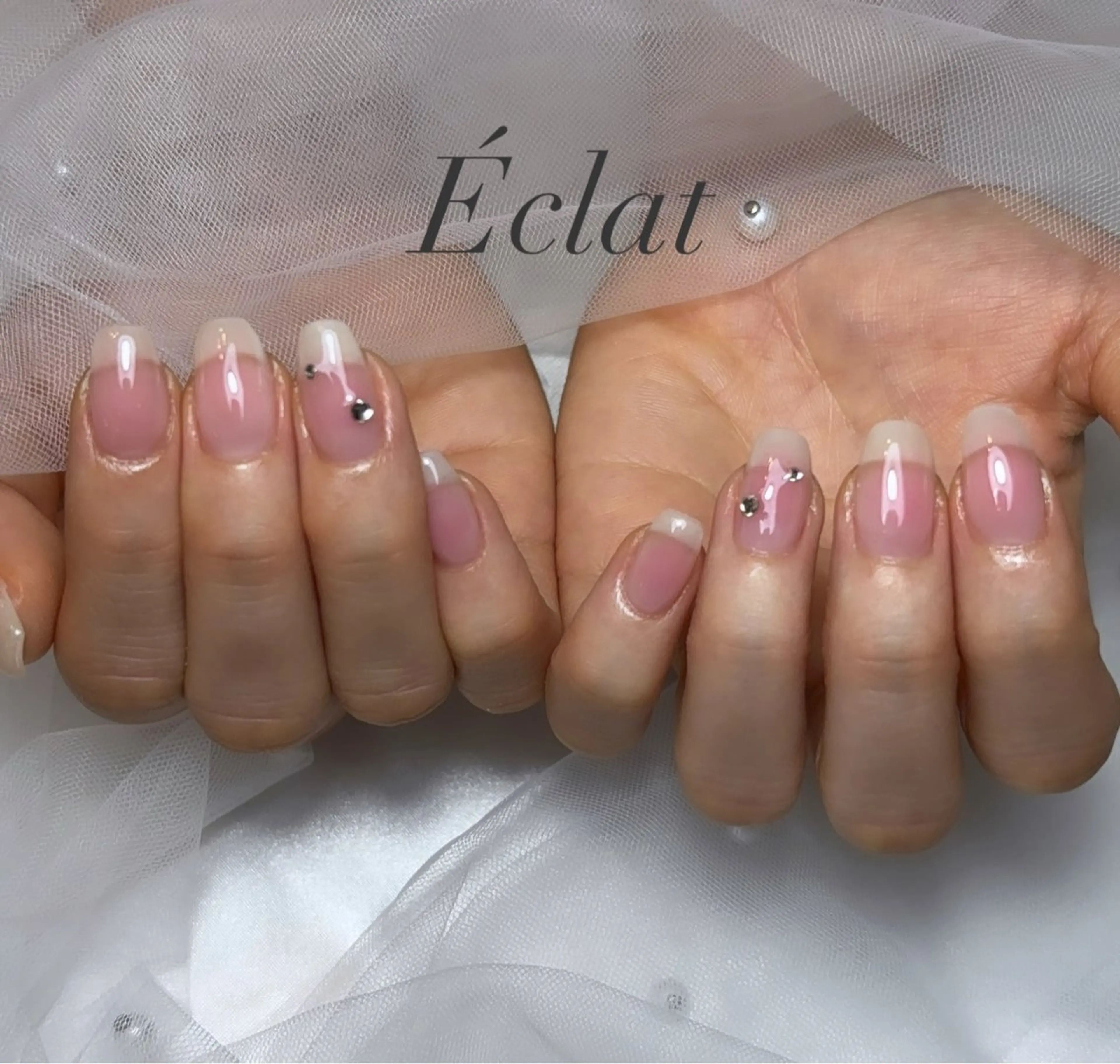 ネイル チークネイル ハンドネイル nail salon Éclatのネイルデザイン