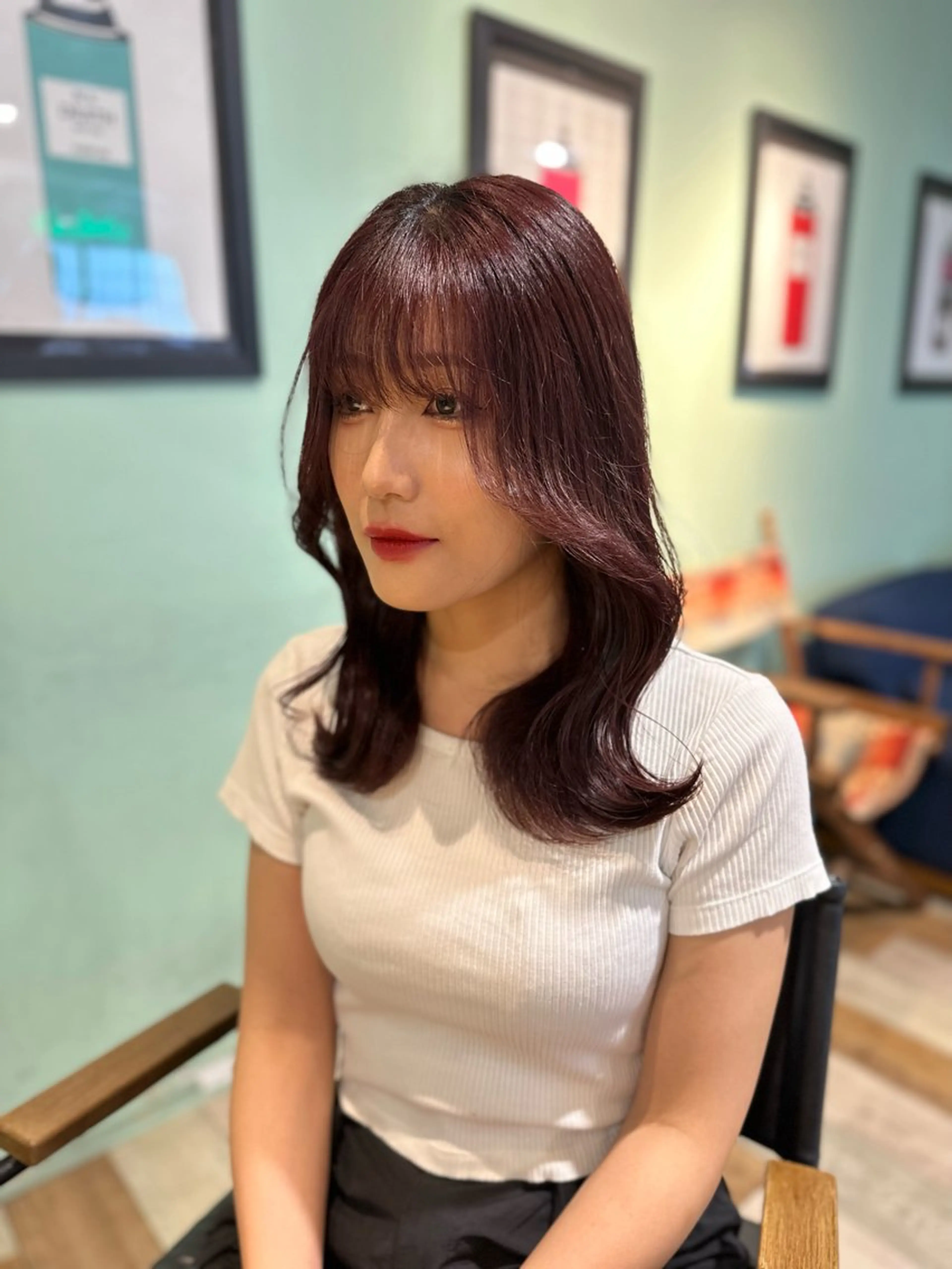 ミディアム カラー ミディアムパーマ ブリーチ 透明感カラー ダブルカラー グレージュ カット ヘアカラー トリートメント AUSTIN所属・🌿丁寧なカウンセリ ング/Naoki🌿のヘアスタイル