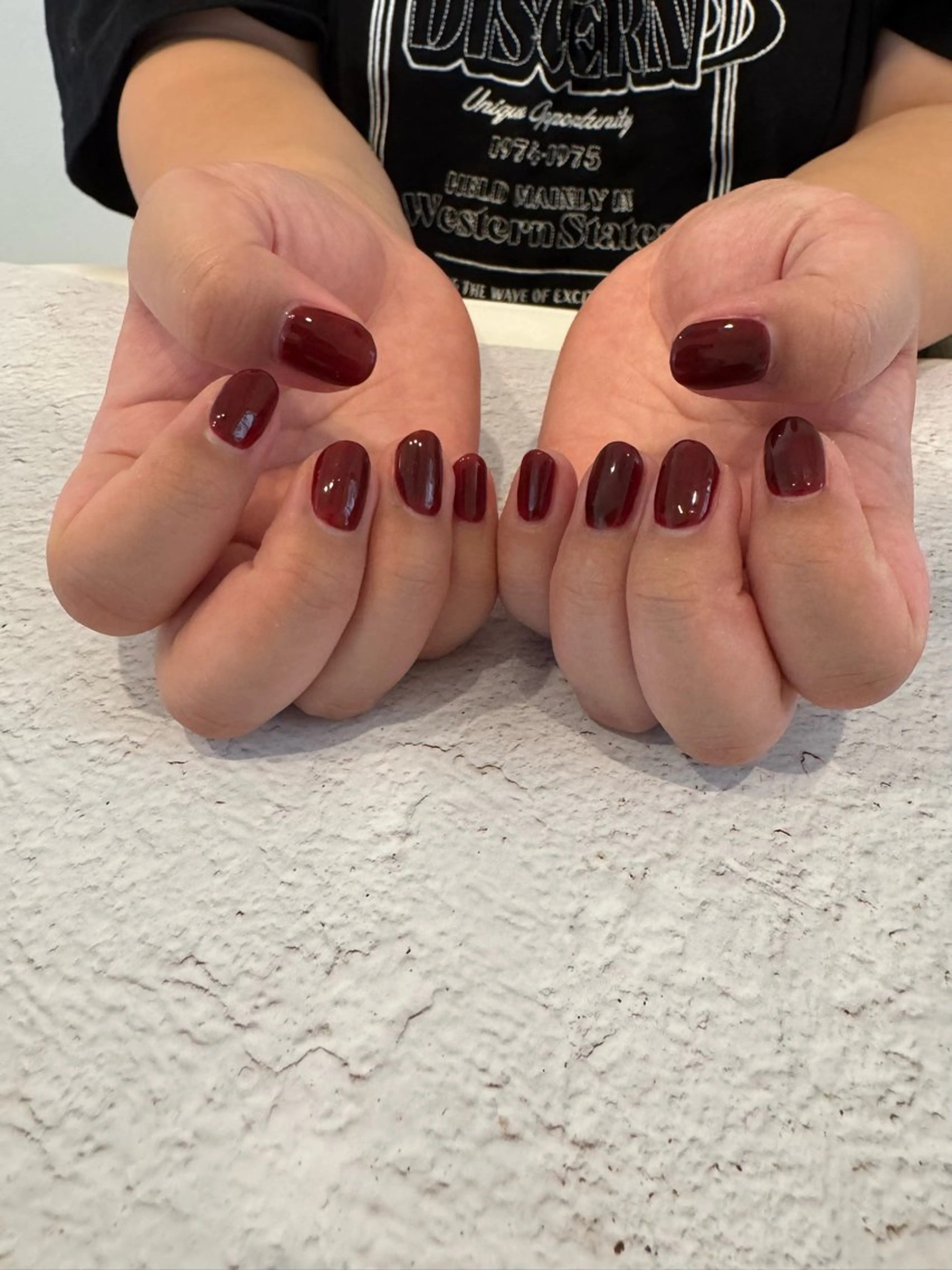 ネイル ボルドー ハンドネイル byeol nailのネイルデザイン