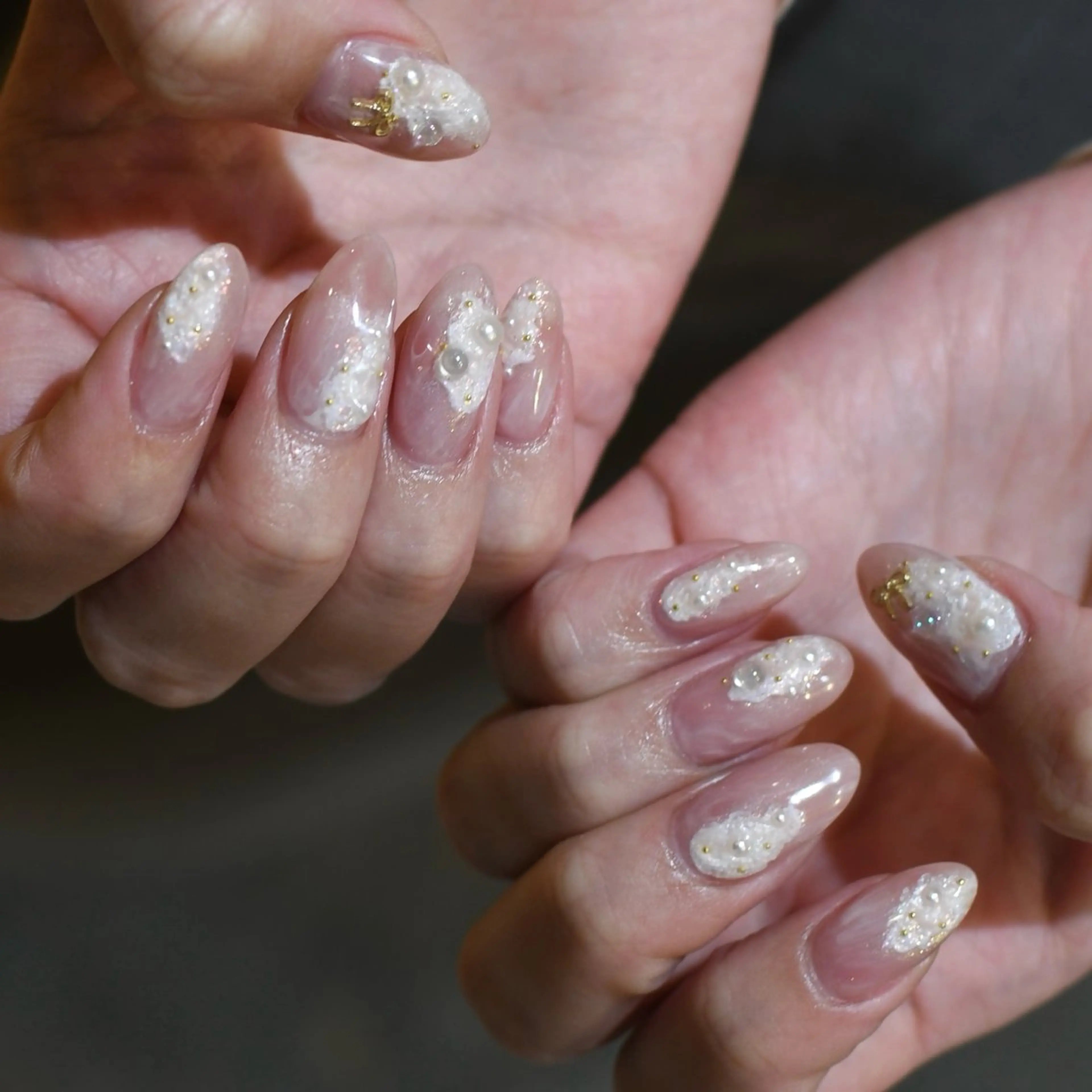 ネイル ニュアンスネイル ハンドネイル nuu 栄  /  シェアサロン所属・nuu栄 ユキ / 大人ニュアンスのネイルデザイン