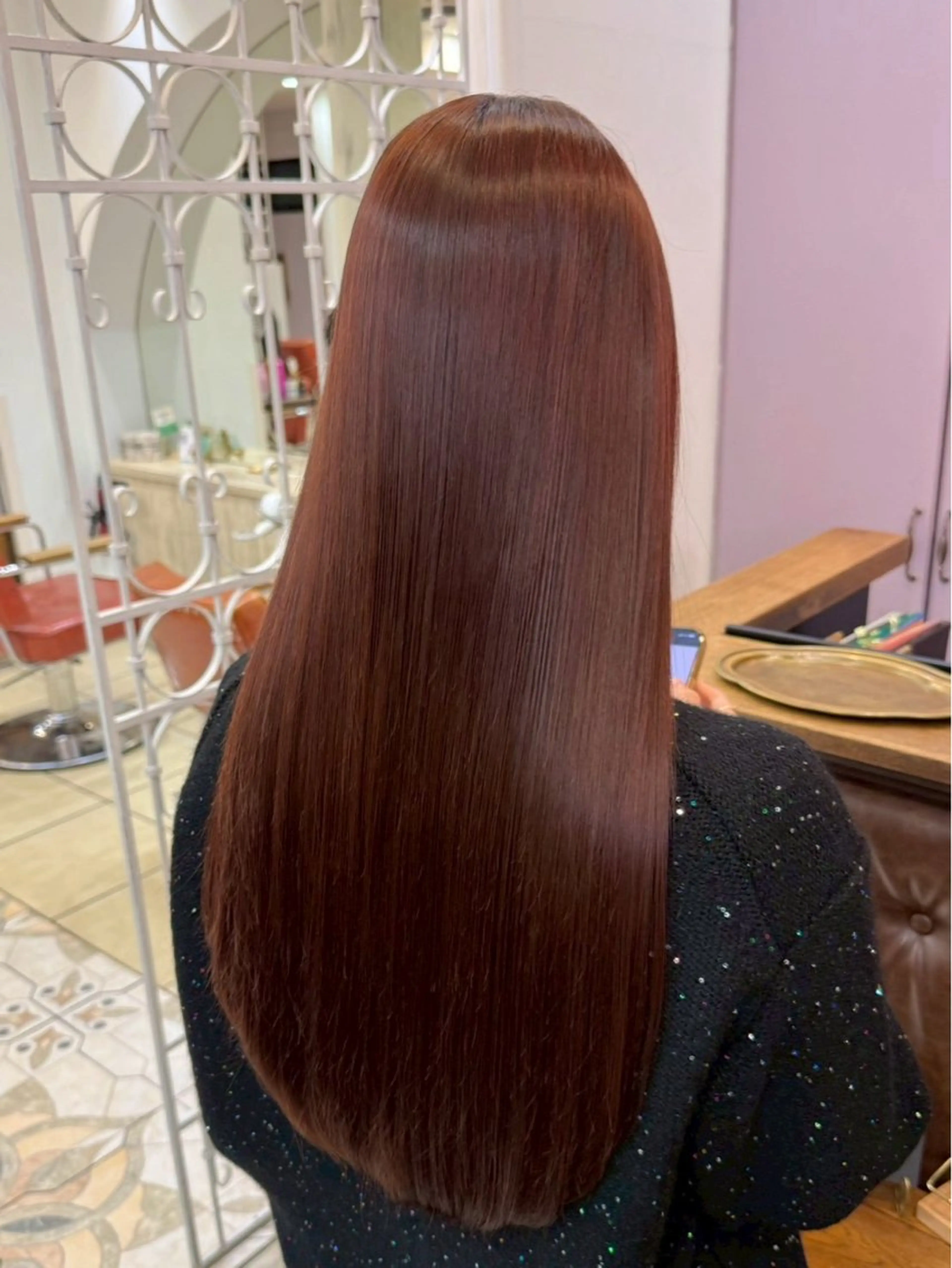 ロング カラー ヘアカラー トリートメント 梓真💐 ツヤ髪　渋谷のヘアスタイル