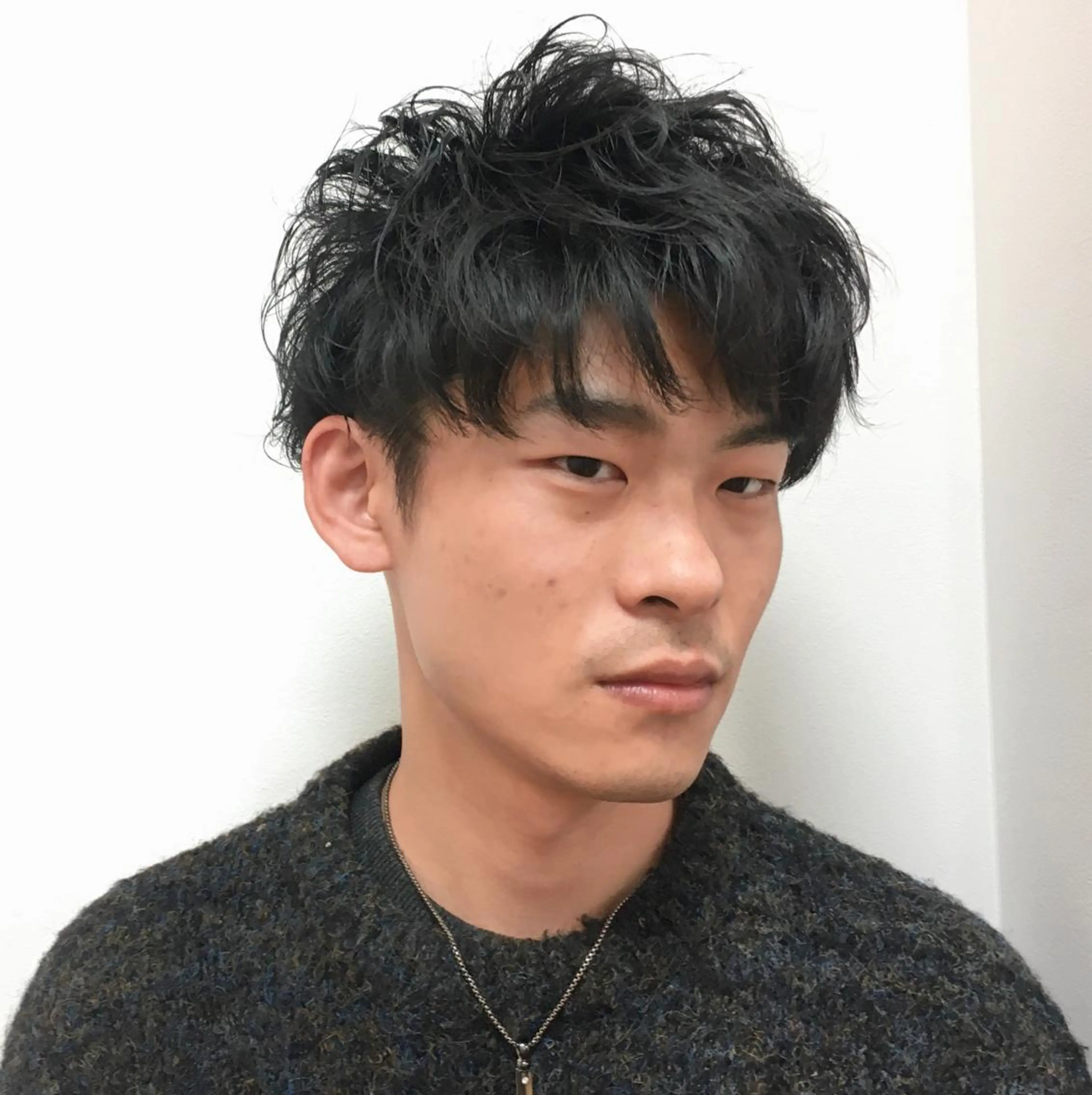 ショート パーマ メンズ くせ毛 プラスト（カットモデル専用枠）所属・すごう こうへいのヘアスタイル