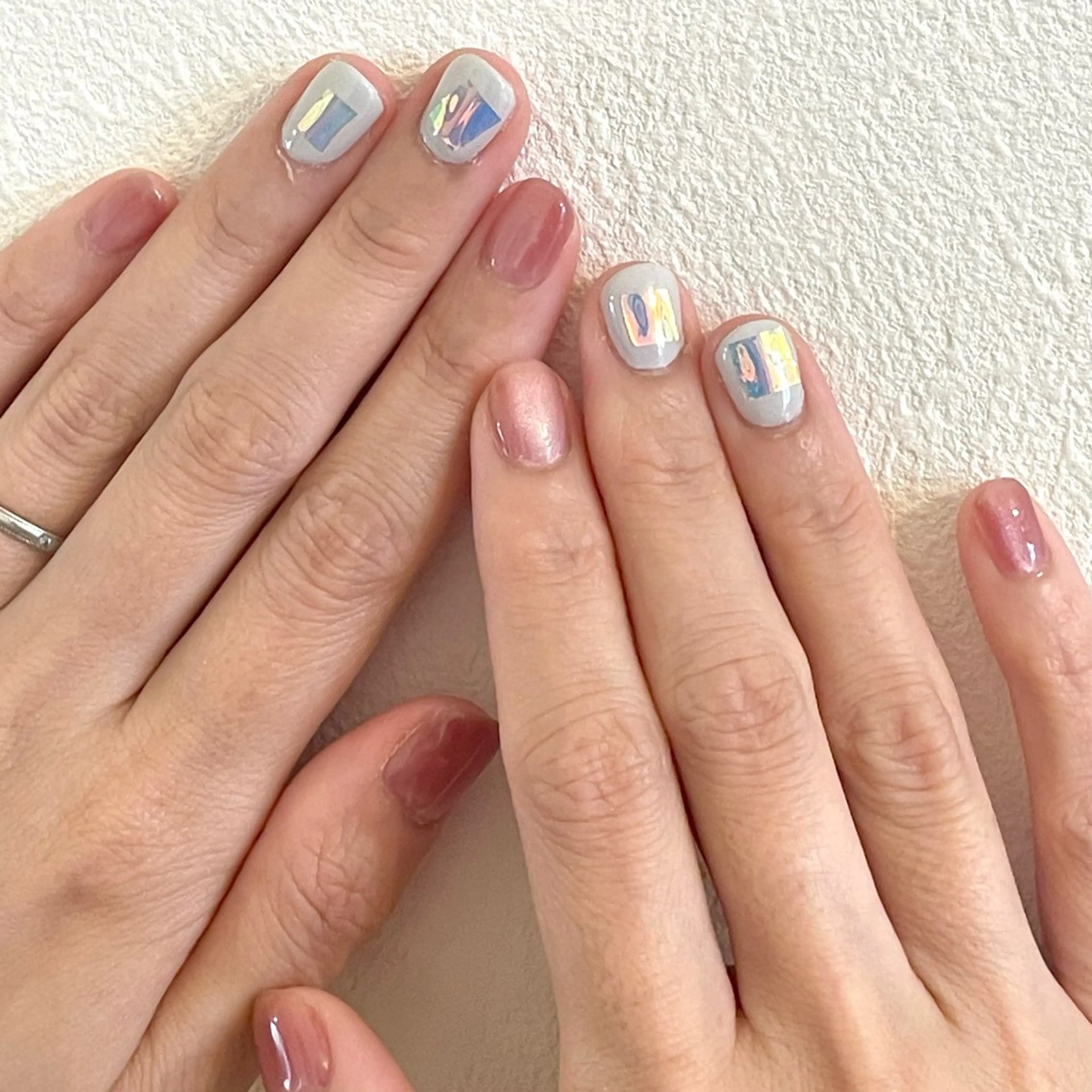 ネイル アートネイル オーロラネイル フラワーネイル フットネイル マグネットネイル Seemly 千田町店所属・フラワーパラジェル 🌸シームリーエミのネイルデザイン