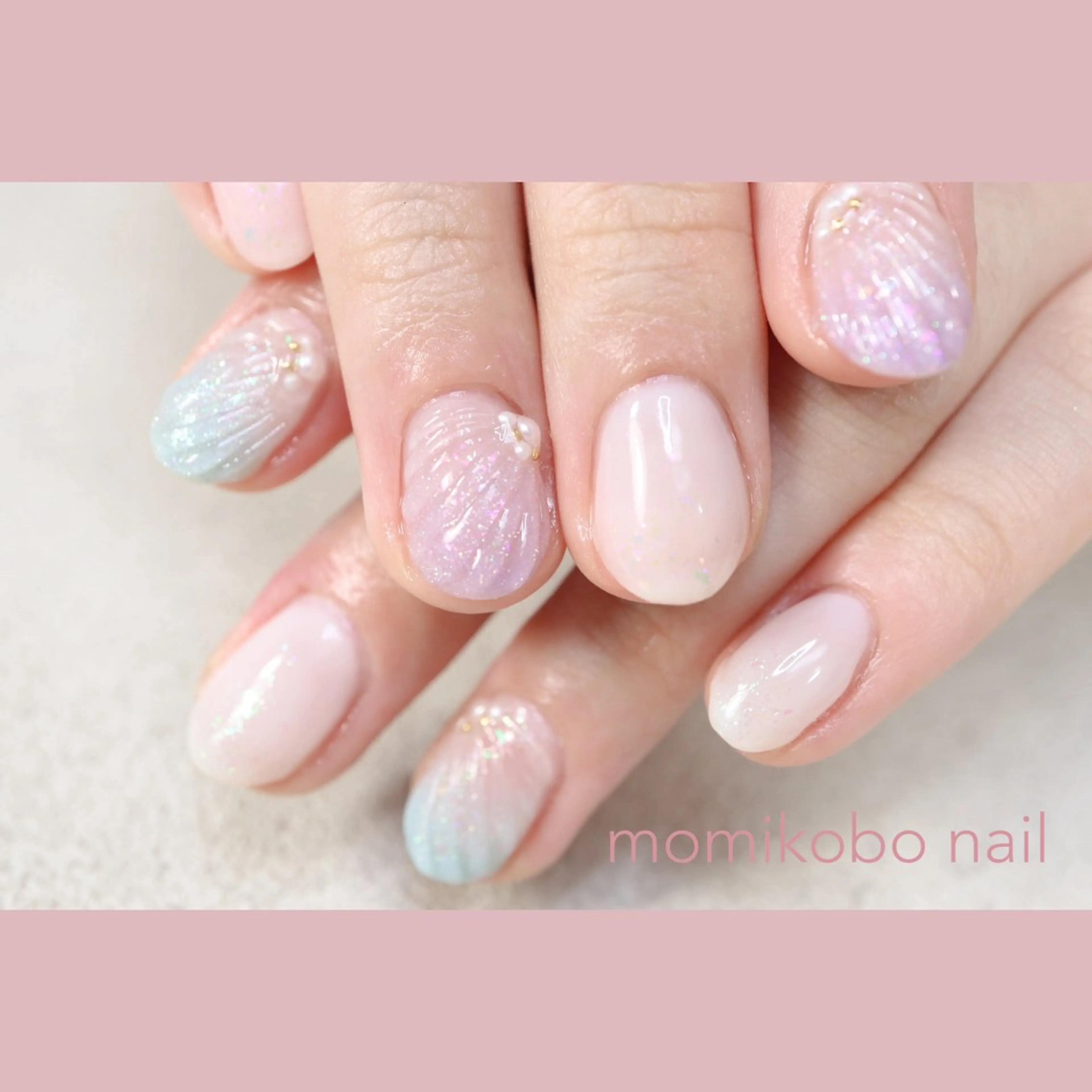ネイル ジェルネイル 持ち込み パラジェル momikobo モミコウボウのネイルデザイン