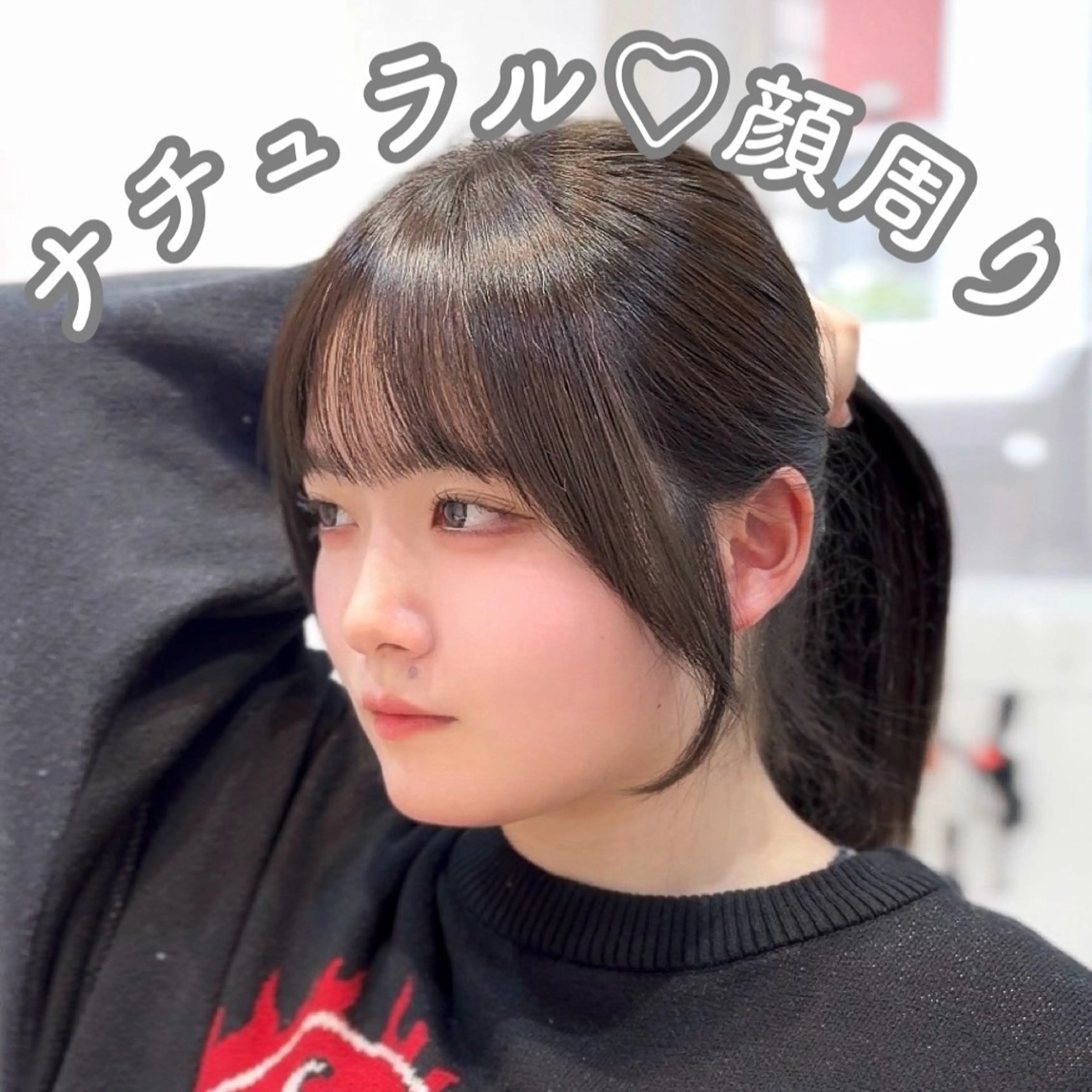 ミディアム カラー パーマ suzuka/透明感 /顔周り/美髪矯正のヘアスタイル