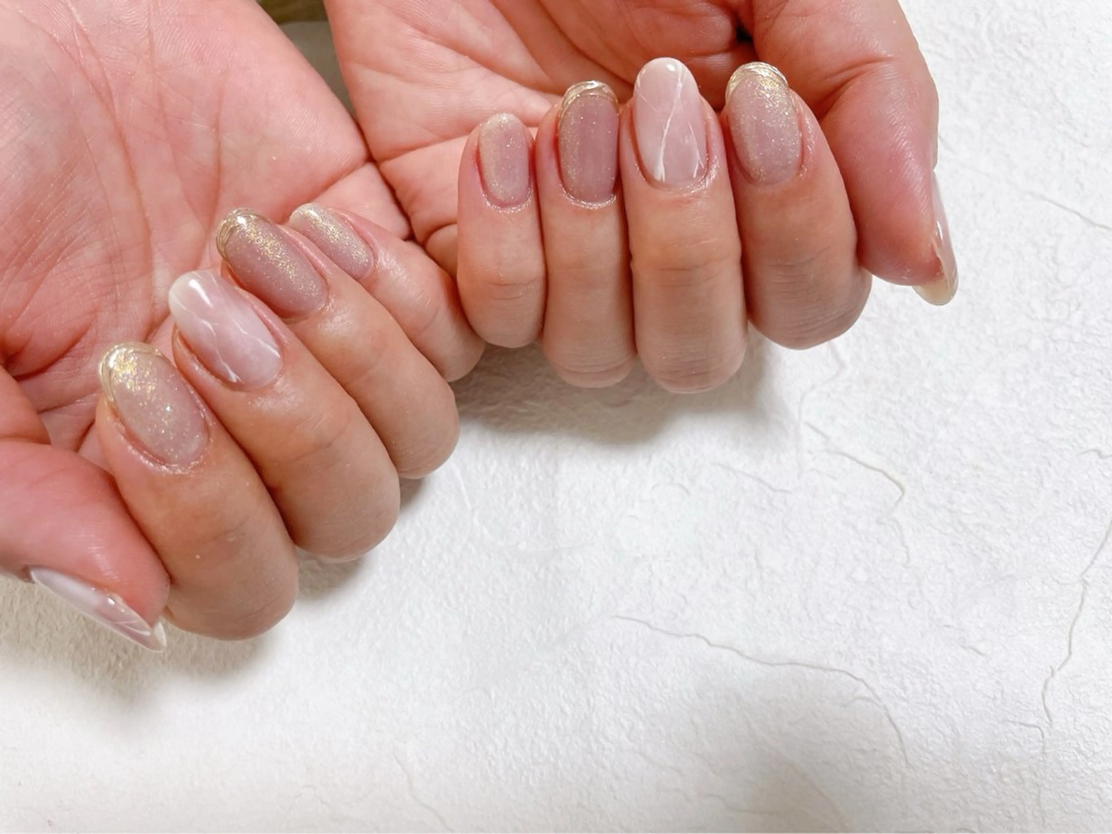 ネイル オーロラネイル フットネイル フレンチネイル ジェルネイル 韓国ネイル kiki nail たまプラーザのネイルデザイン