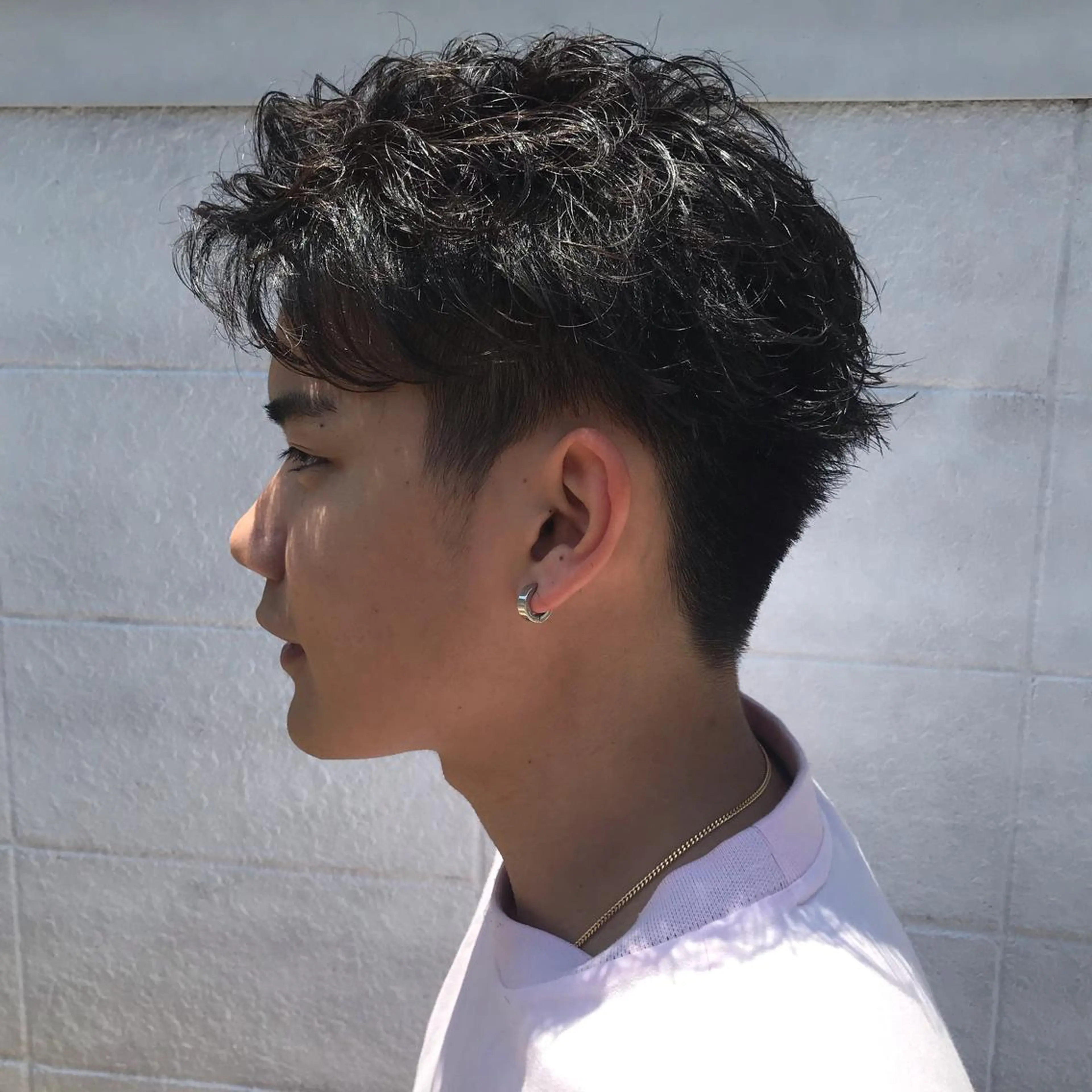 ショート カラー パーマ メンズ JUNTA 梅田茶屋町のヘアスタイル