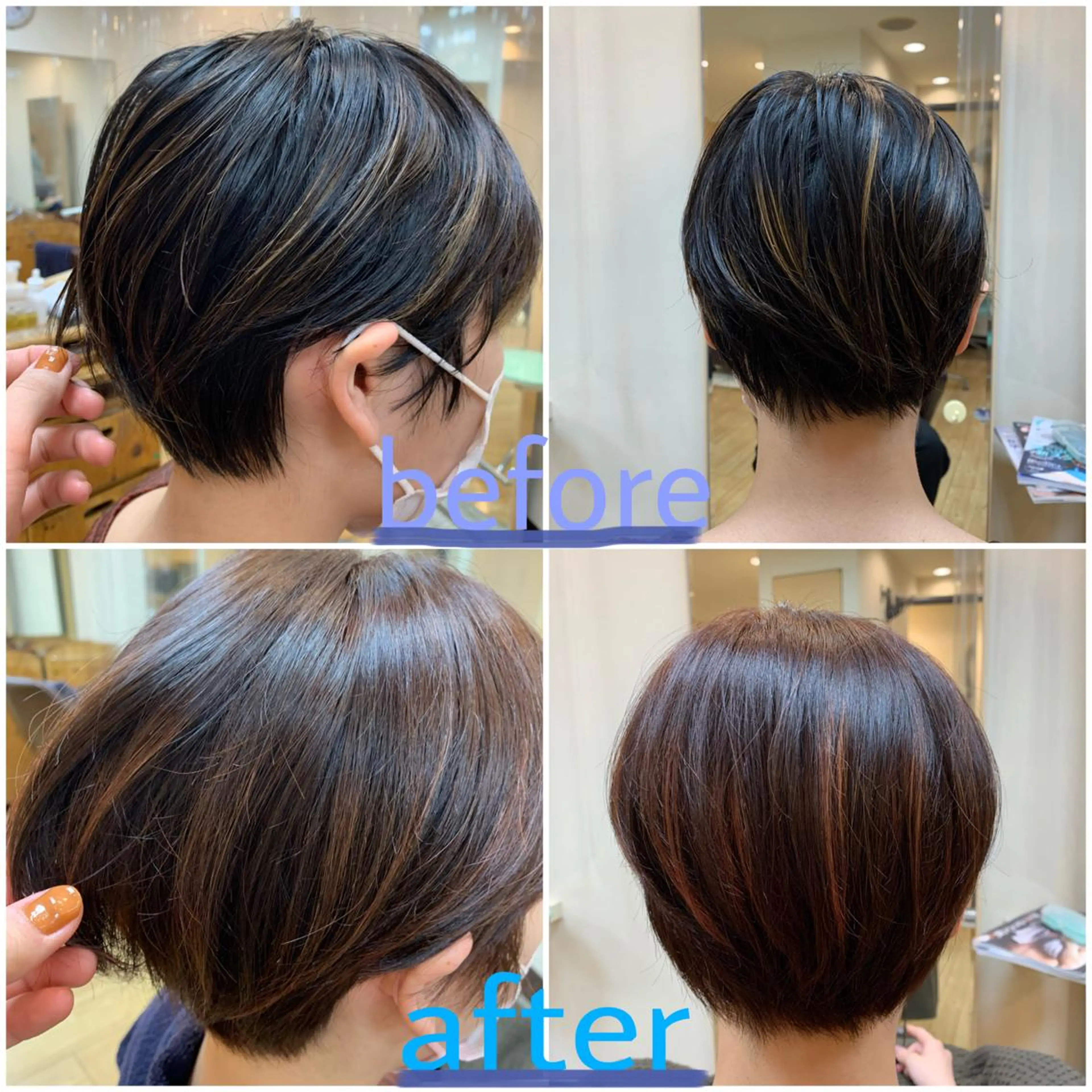 ショート ハイライト ヒロタ ハルヒ🦁のヘアスタイル