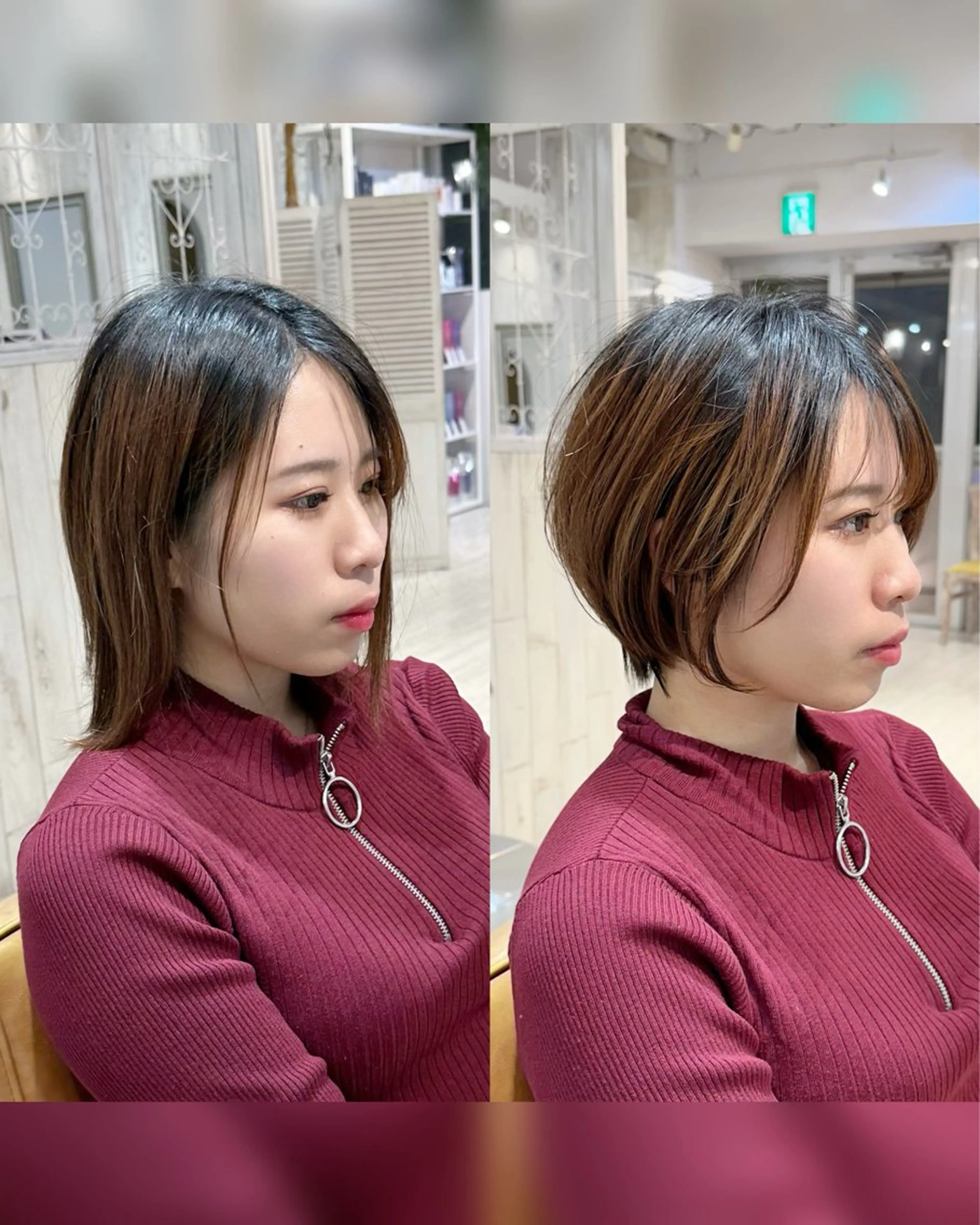 ショート カット 縮毛矯正/ショート/ レイヤー/畑中正敏のヘアスタイル