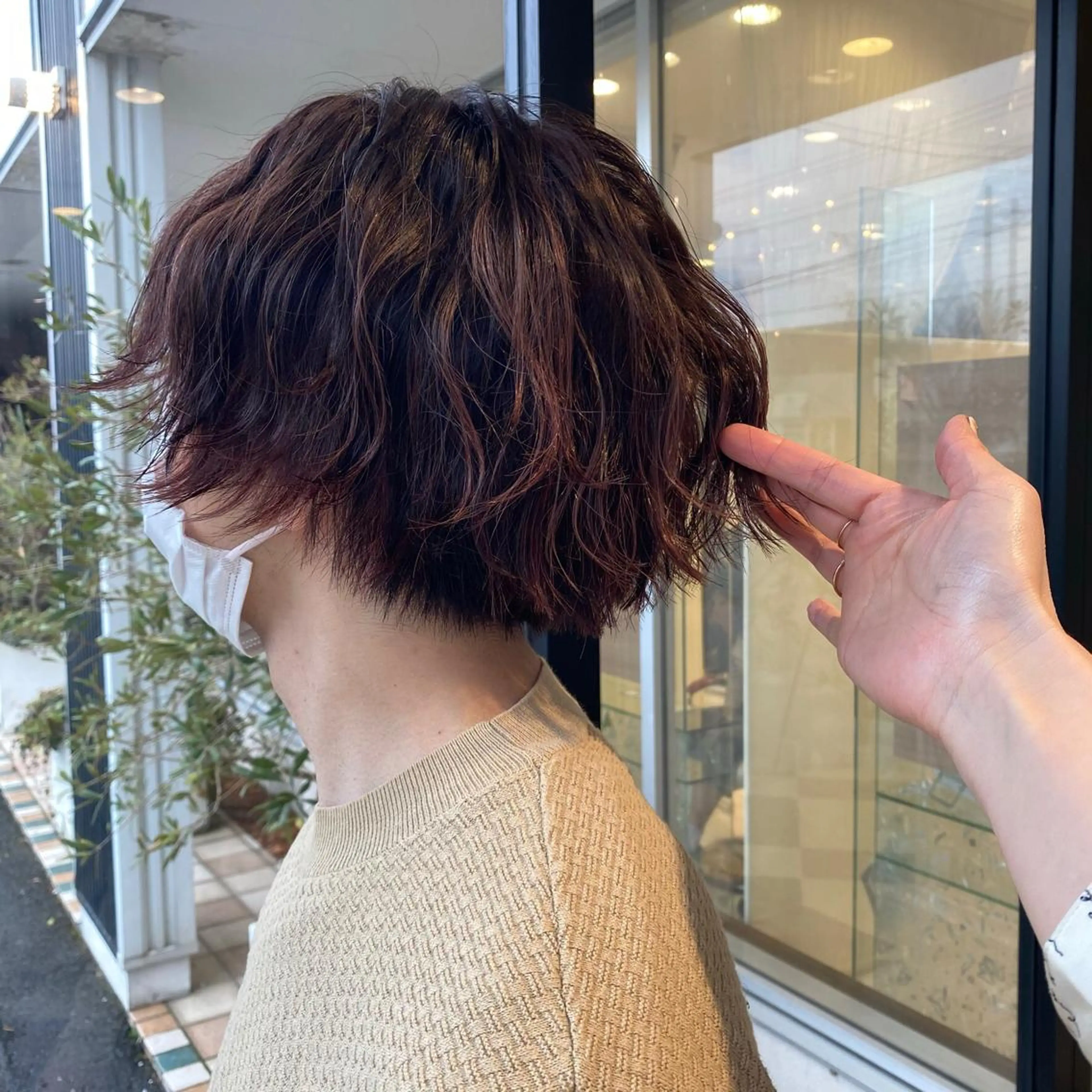 ショート パーマ メンズ ショートヘアはお任せ 冨樫真未のヘアスタイル