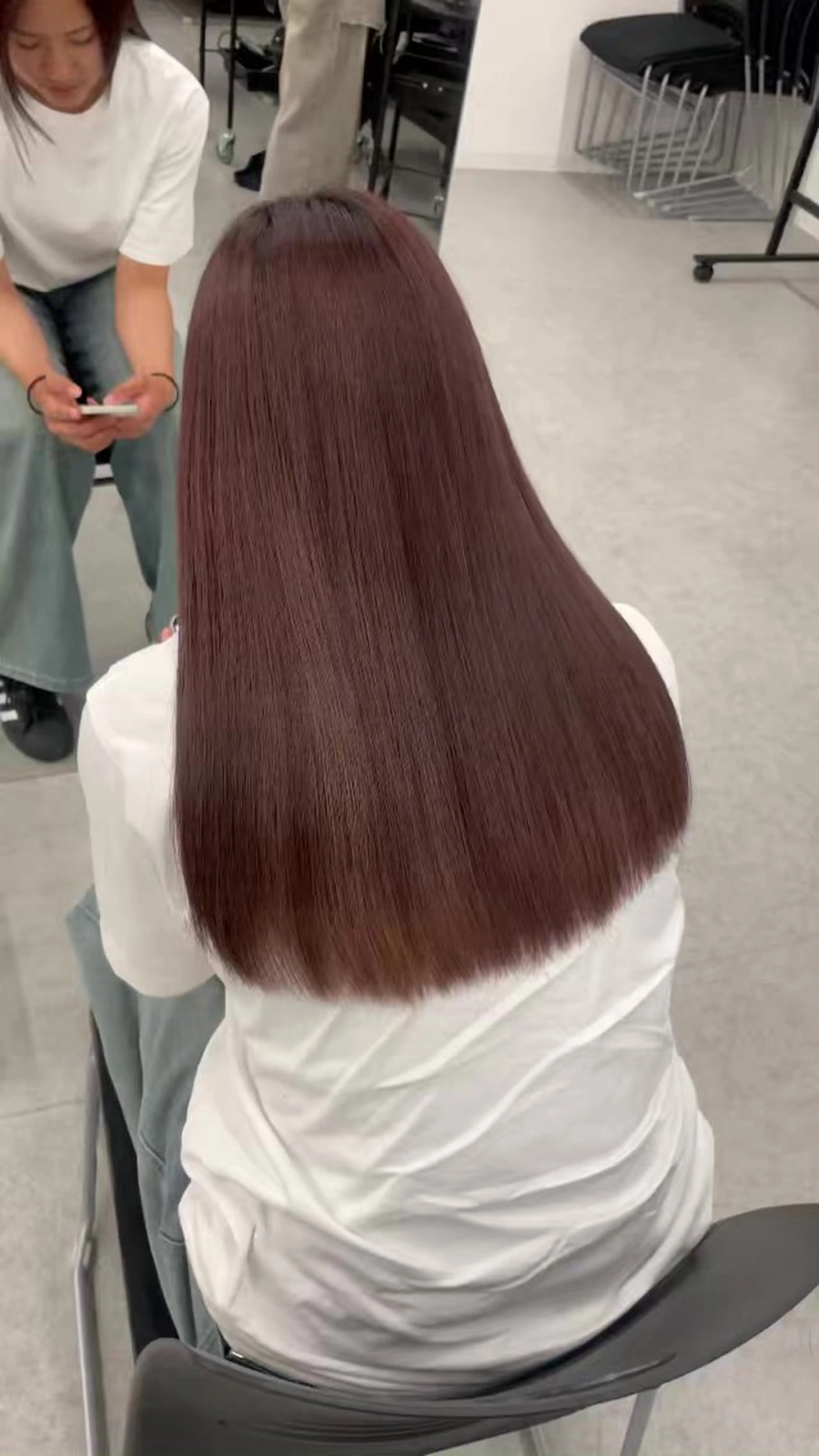 ロング mina/暖色カラー 🥀韓国風カット🥀のヘアスタイル