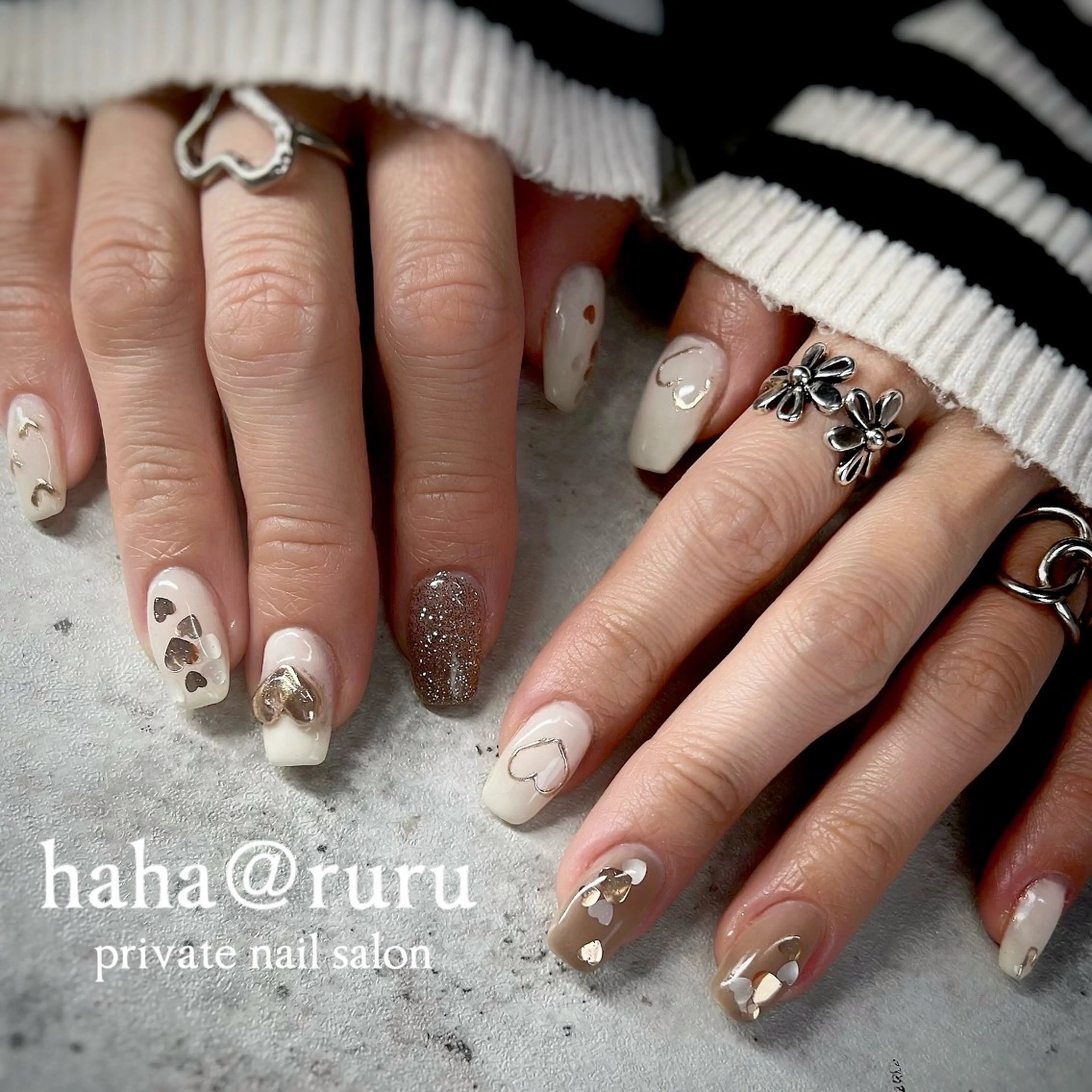 ネイル 持ち込み haha@ ruruのネイルデザイン