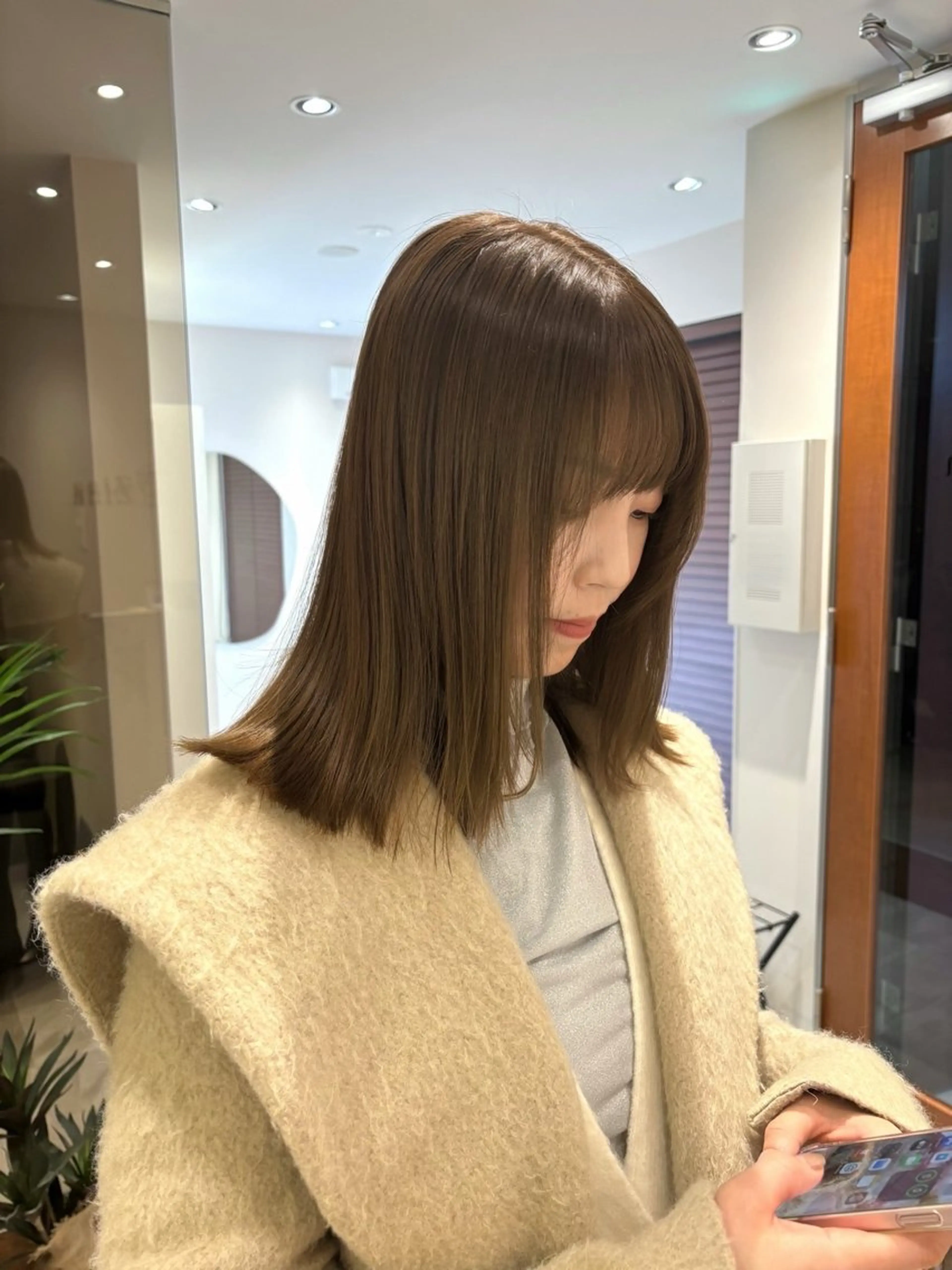 セミロング カラー 透明感✨女性特化💙 chihiroのヘアスタイル