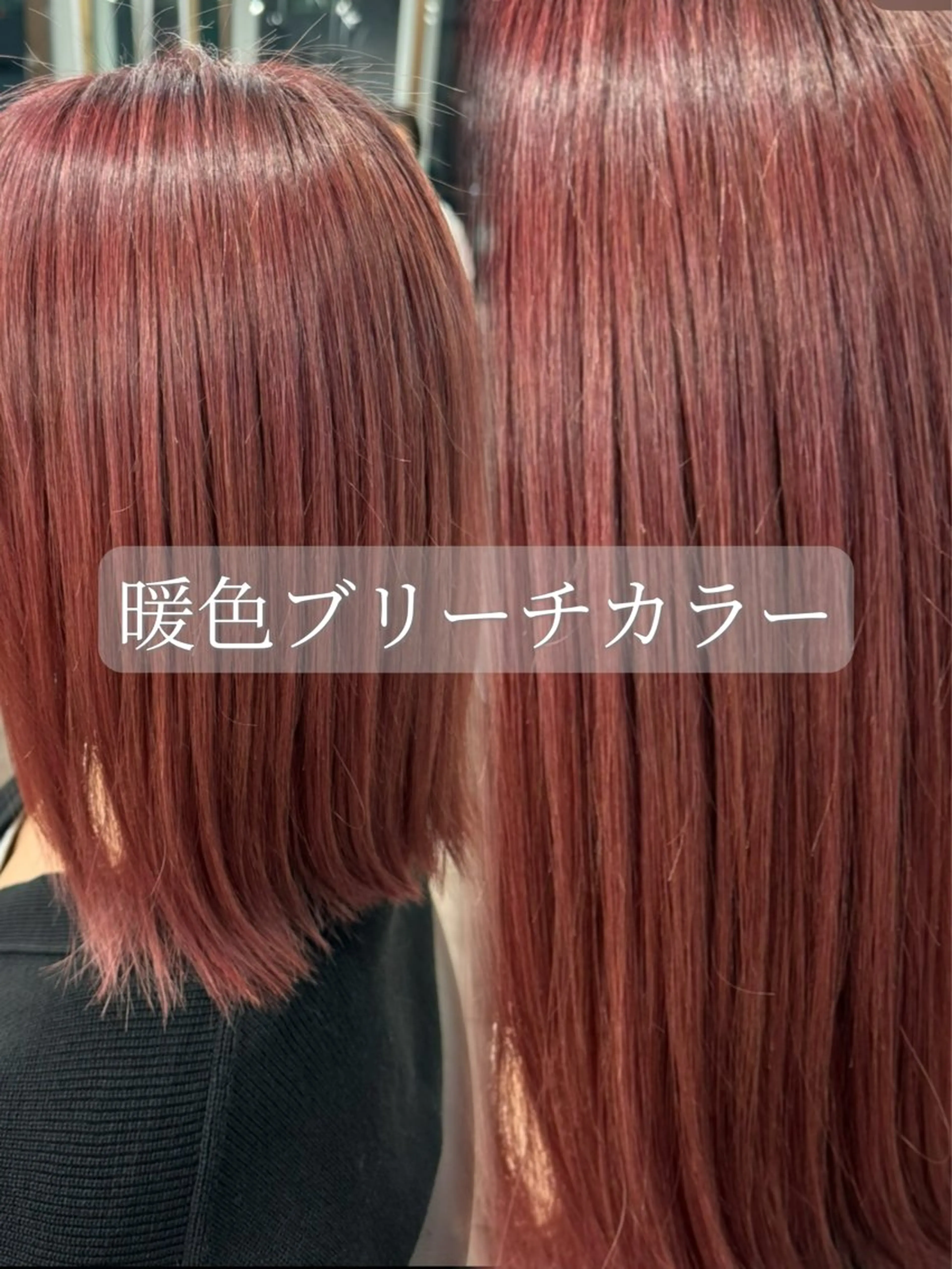 ミディアム カラー ハッシュカット/ボブ /レイヤー/彩奈のヘアスタイル