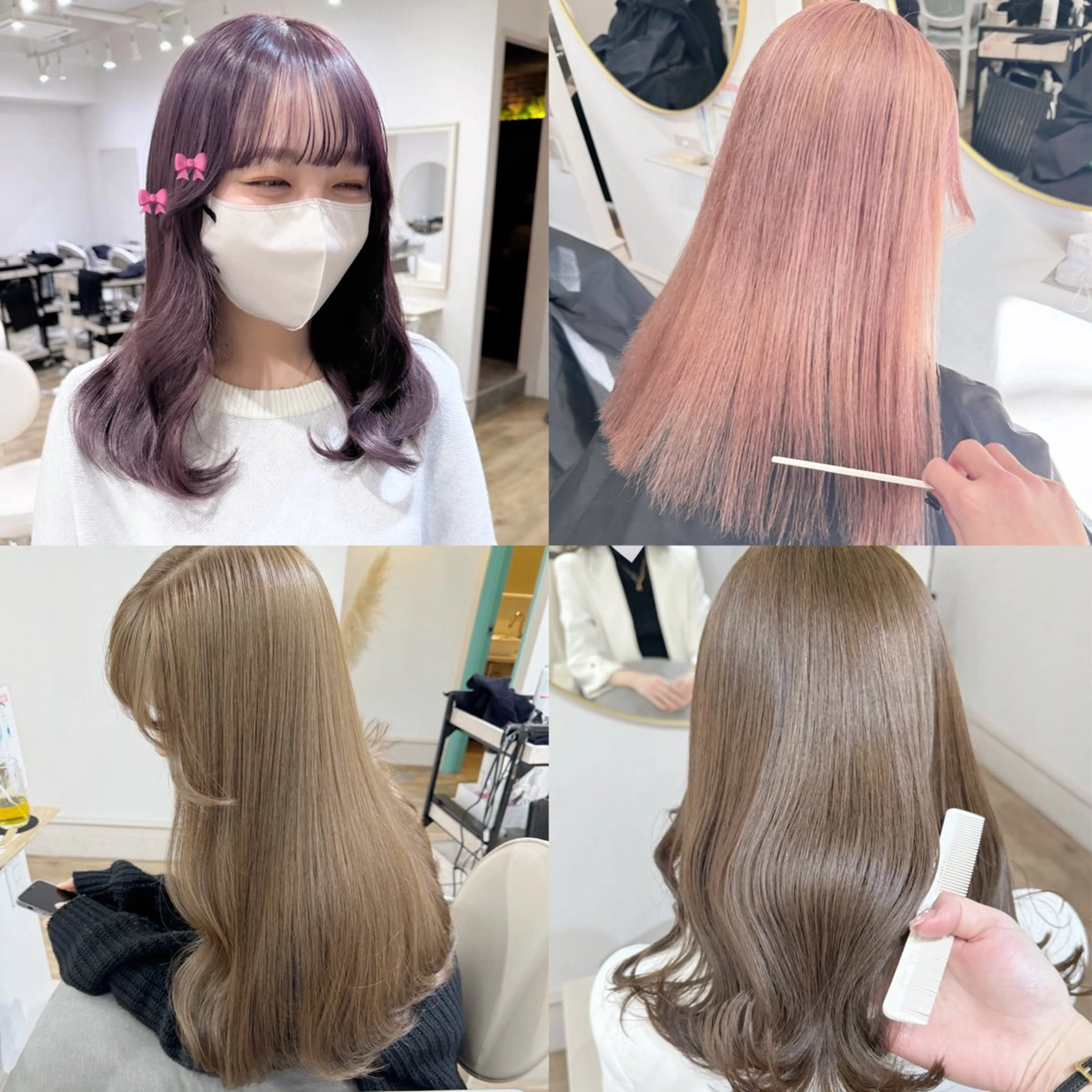 カラー ヘアカラー トリートメント 🌷柔らかクリーミー 🤍kirari🌷のヘアスタイル