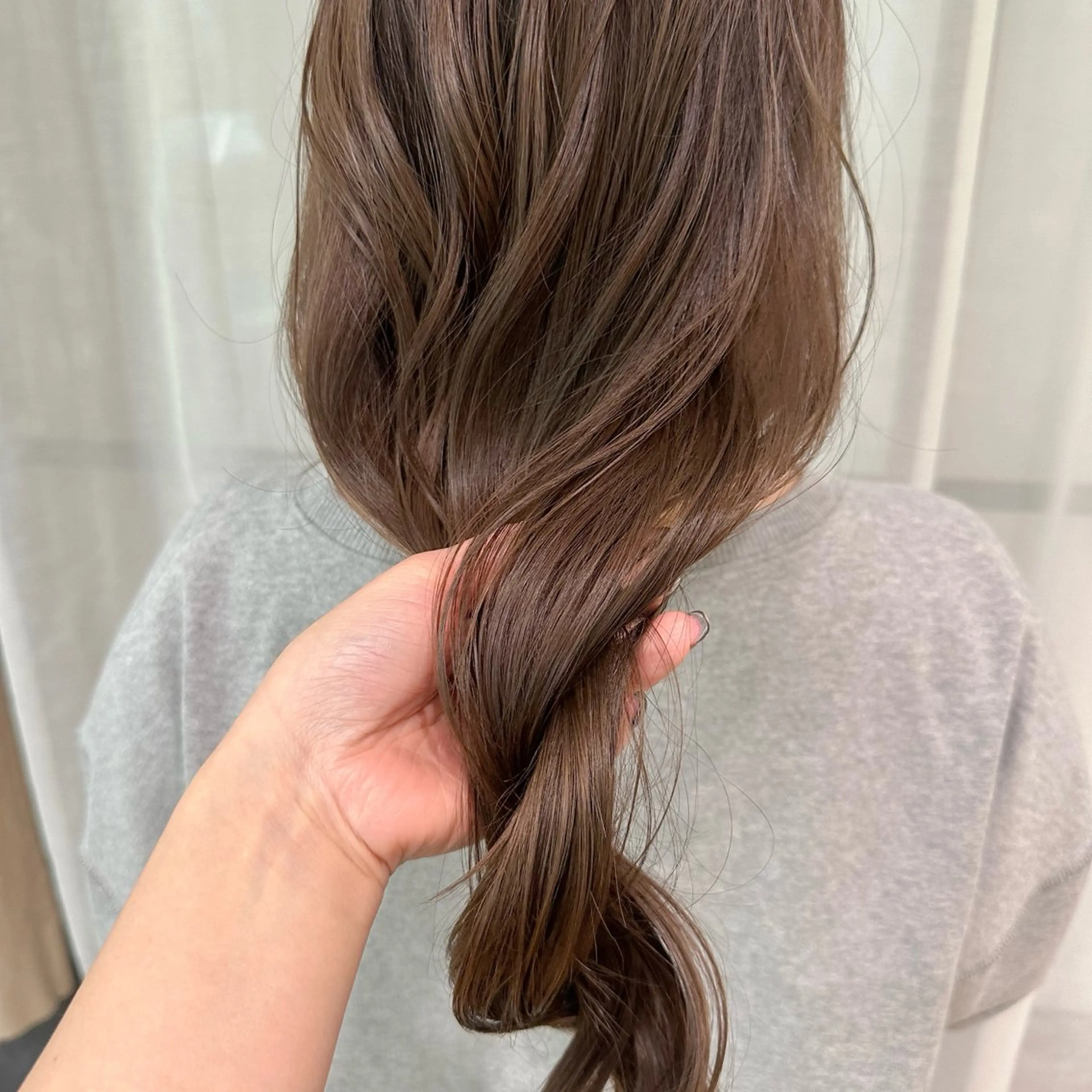 ロング カラー ブラウンカラー 透明感カラー ヘーゼル カット ヘアカラー 平野恵/透明感カラー ブリーチ/ボブのヘアスタイル