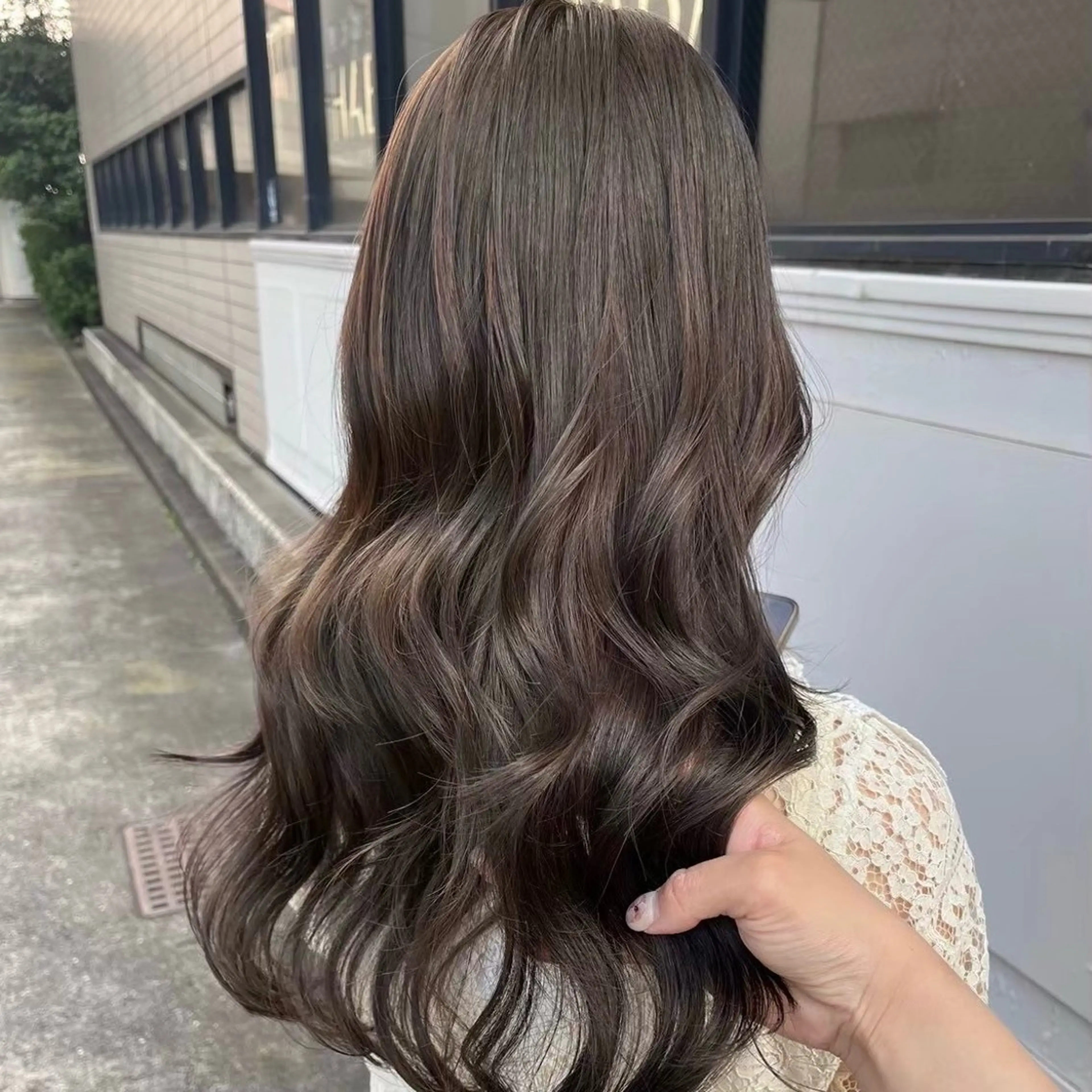 ロング カラー ヘアカラー Parve Mix 森 美遥🇰🇷🩶のヘアスタイル