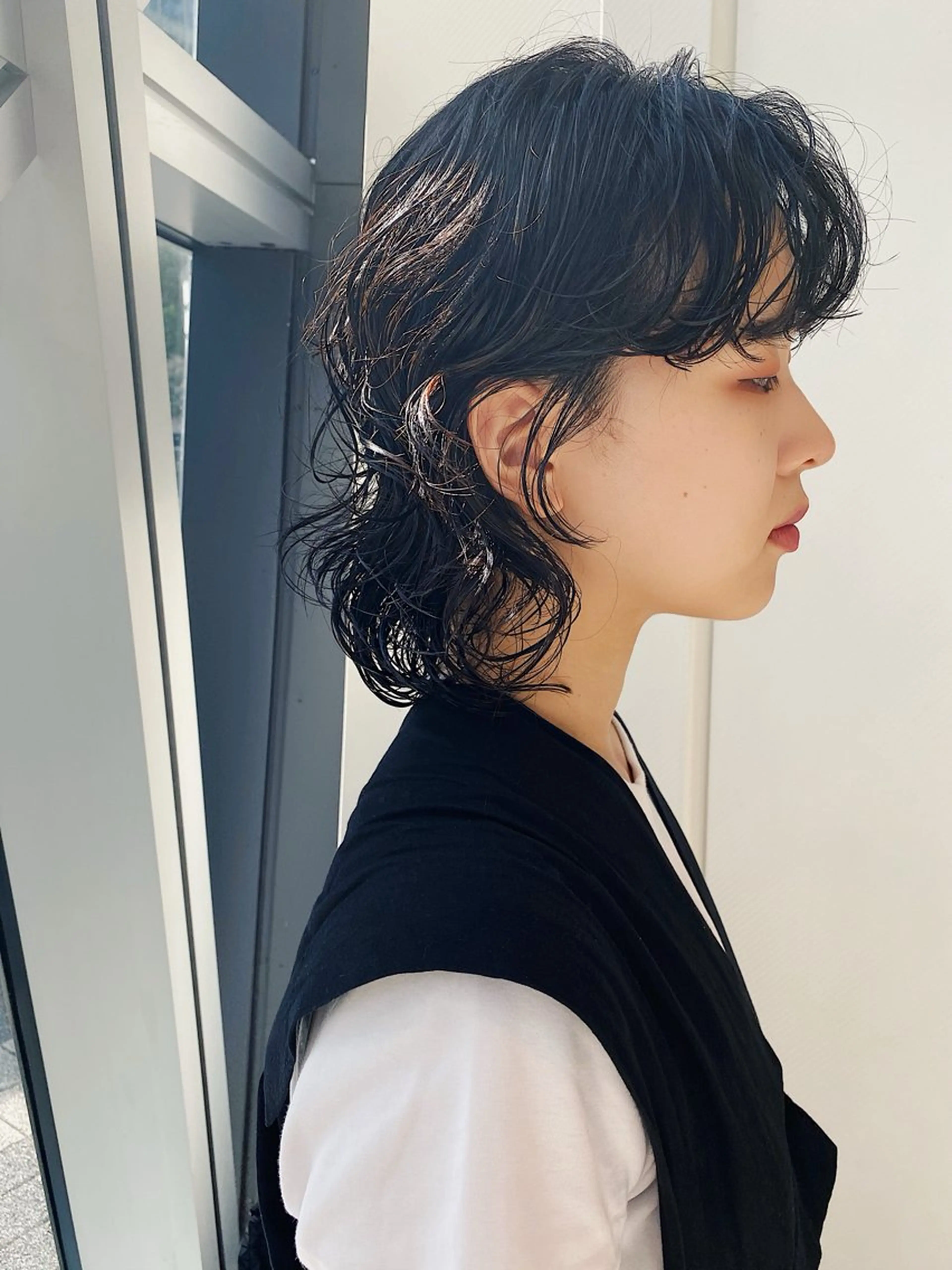 ミディアム パーマ レイヤーカット/ パーマ/鎌田実奈歩のヘアスタイル