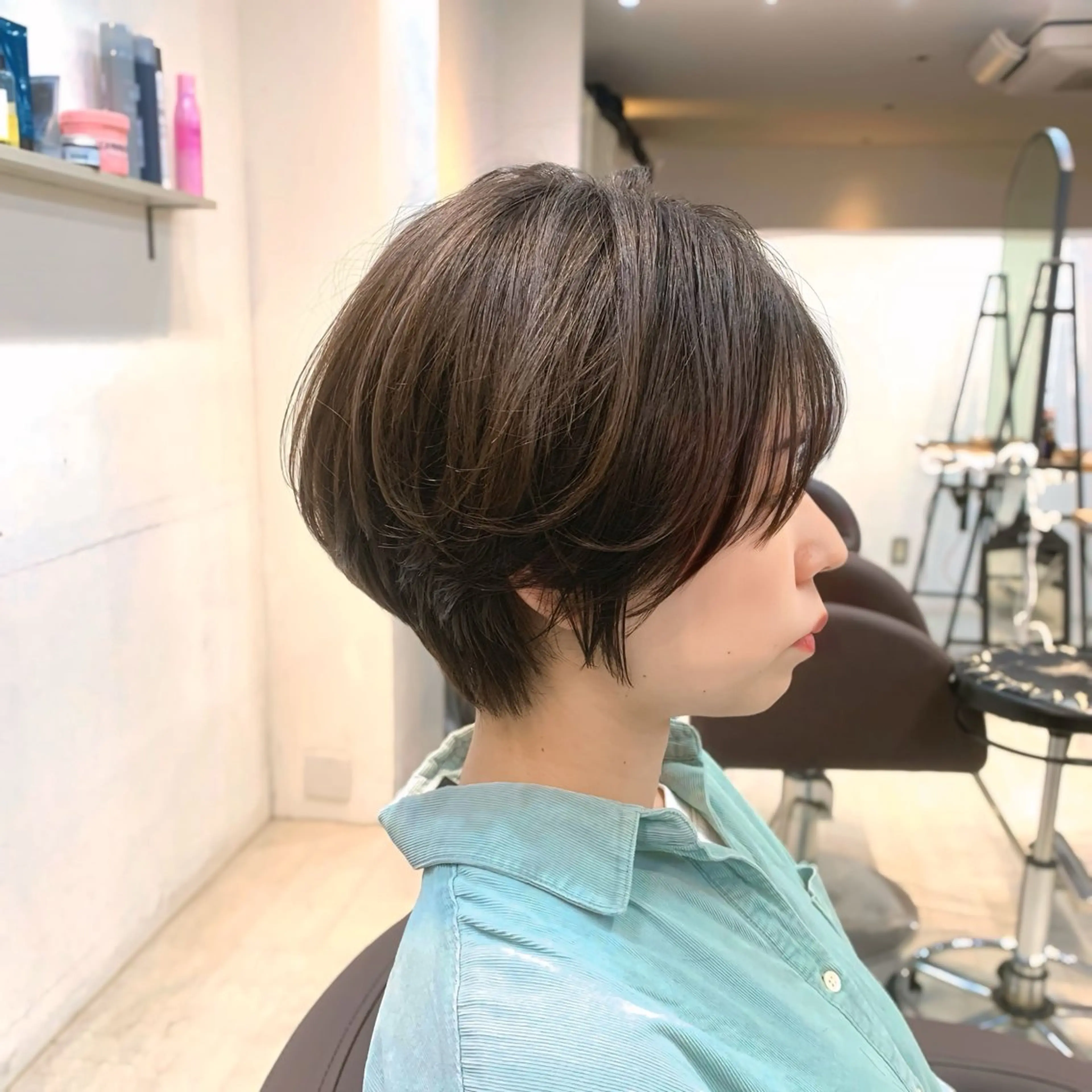 初めての方へ☘️カット+顔周り縮毛矯正+カラー+2stepトリートメントの写真