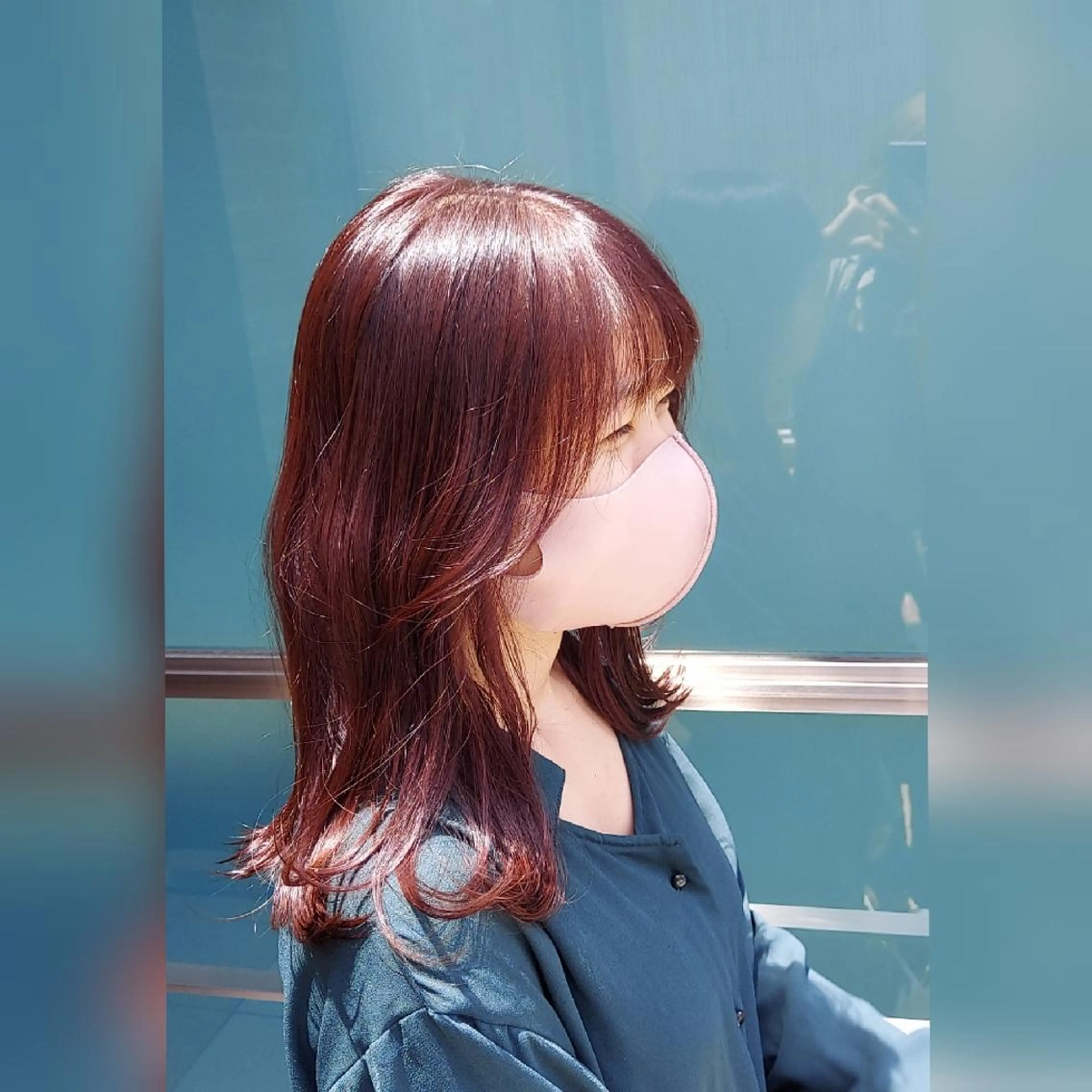 セミロング カラー あかね☆ヘアアレンジ /ボブ/縮毛矯正のヘアスタイル