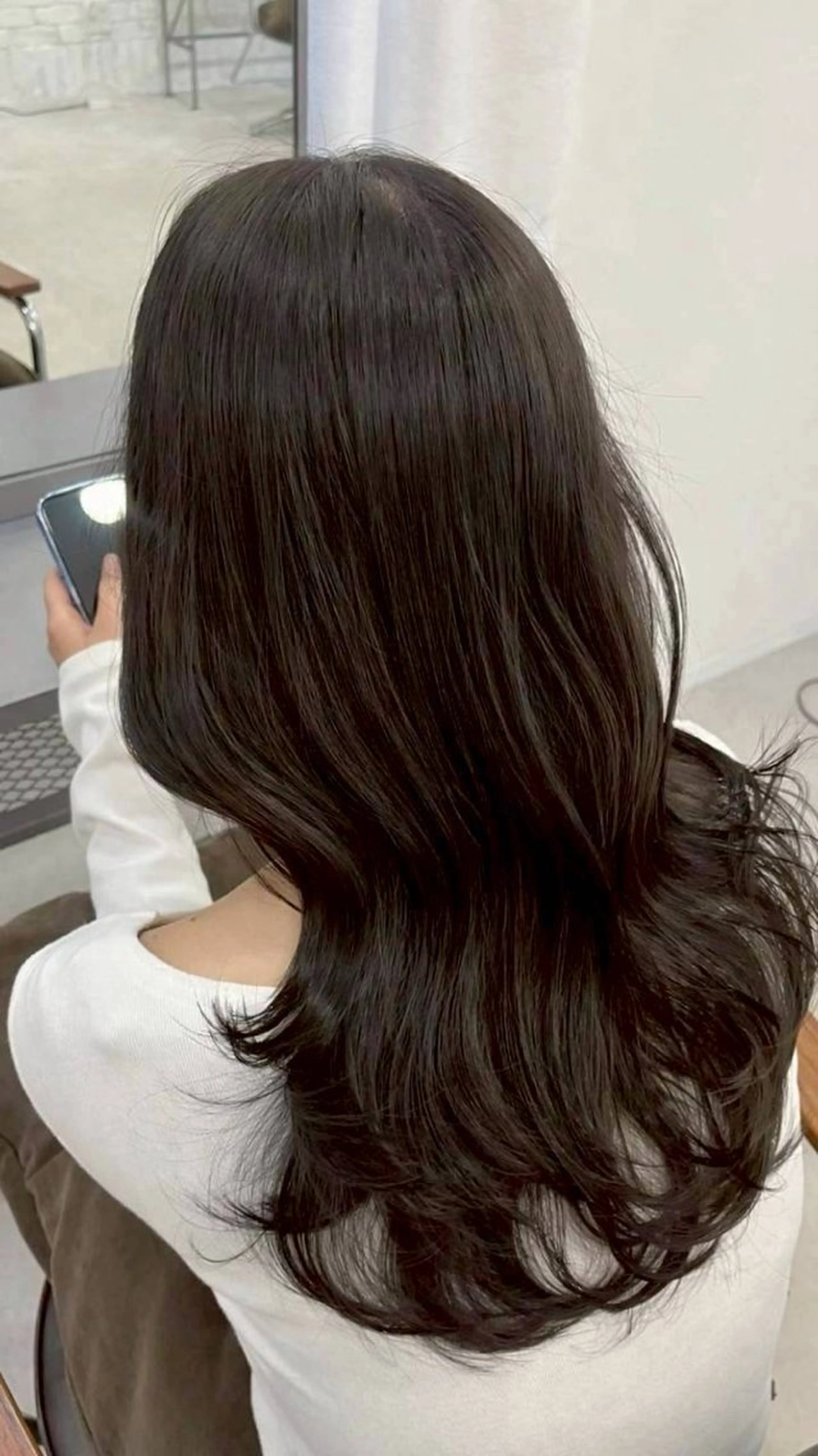 ロング カット ヘアカラー 縮毛矯正 トリートメント 髪質改善特化🫧韓国 🇰🇷amiruのヘアスタイル