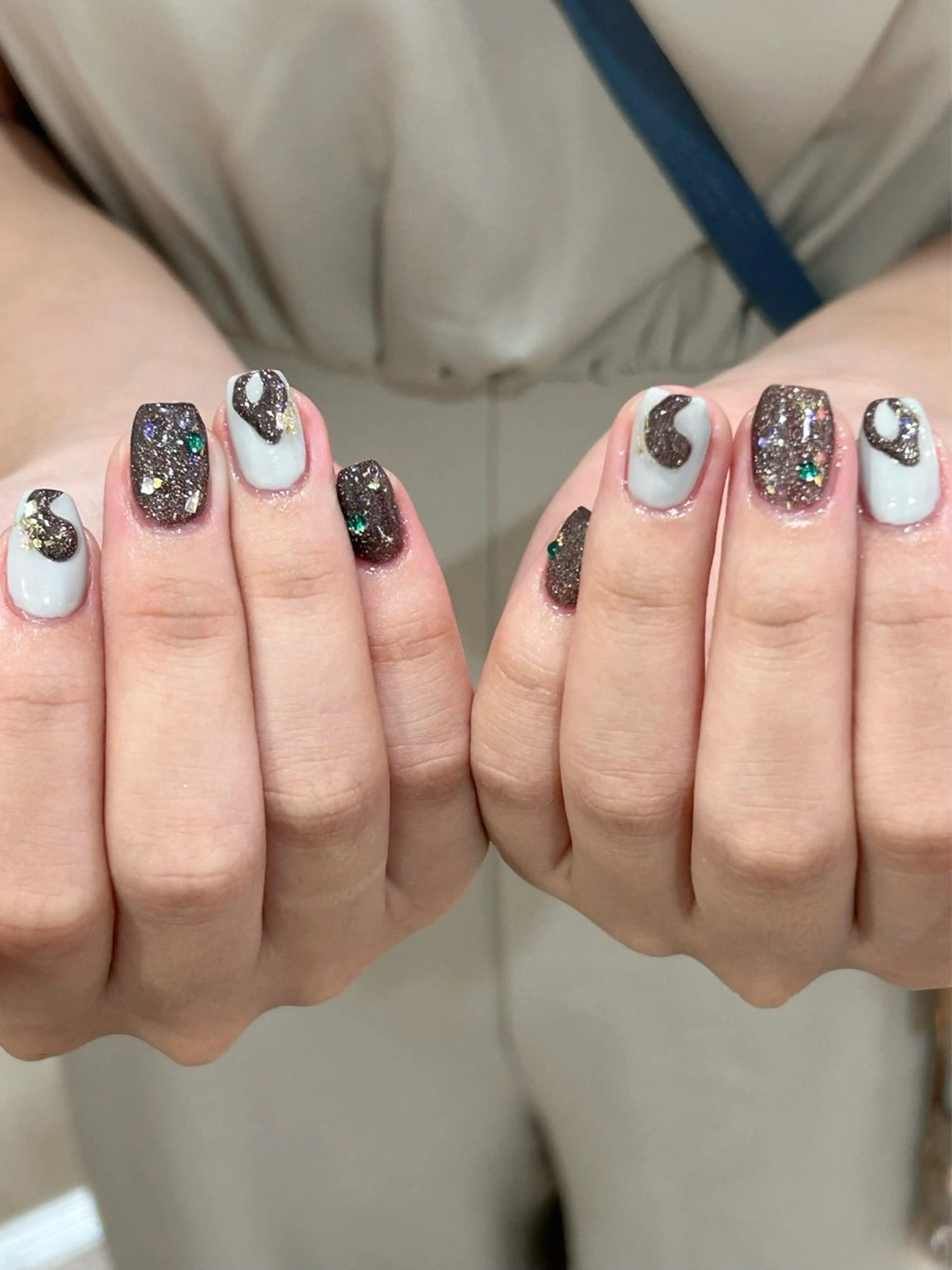 ネイル ブラウン Bianca栄店 はるなのネイルデザイン