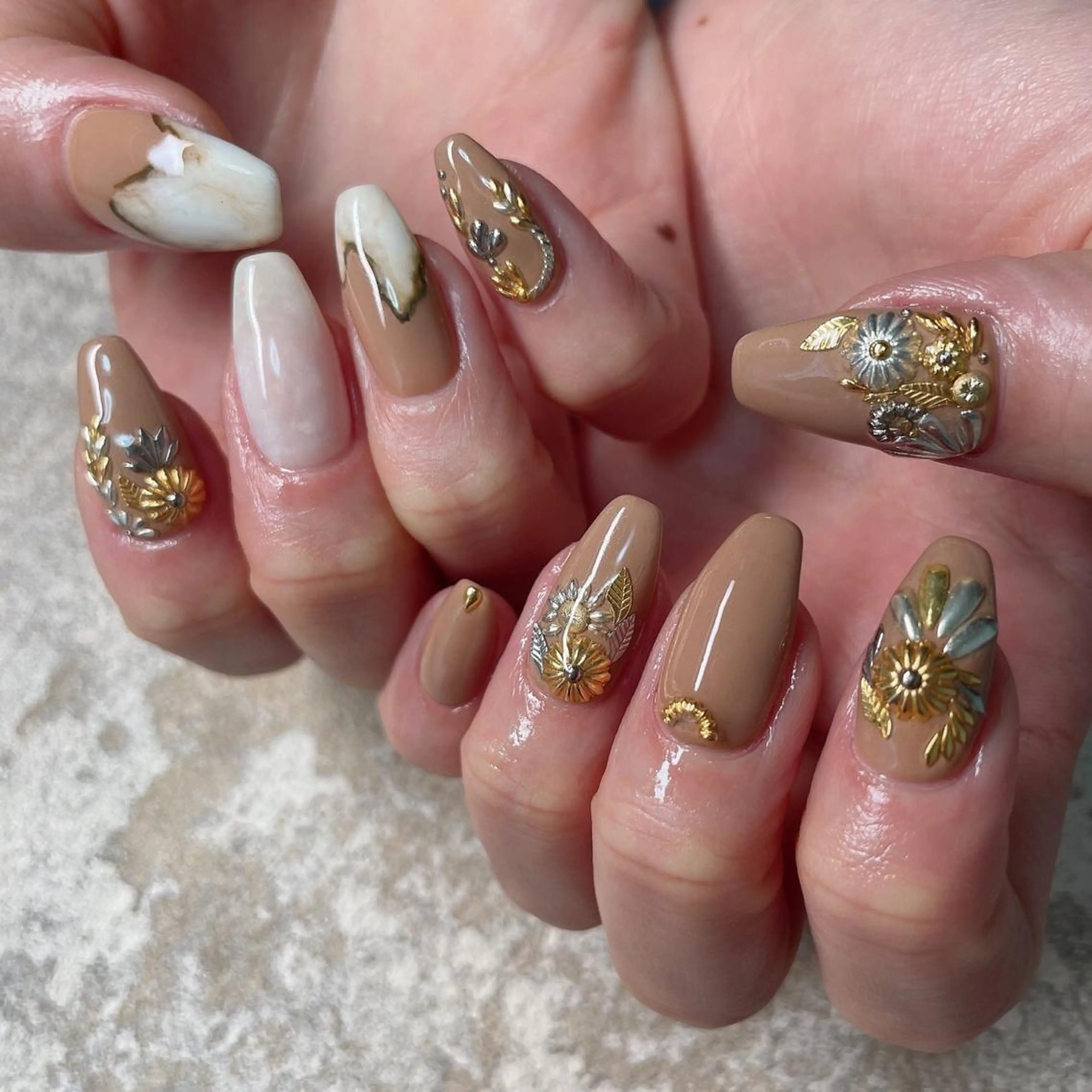 ネイル フラワーネイル ハンドネイル lilbondir. chiharuのネイルデザイン