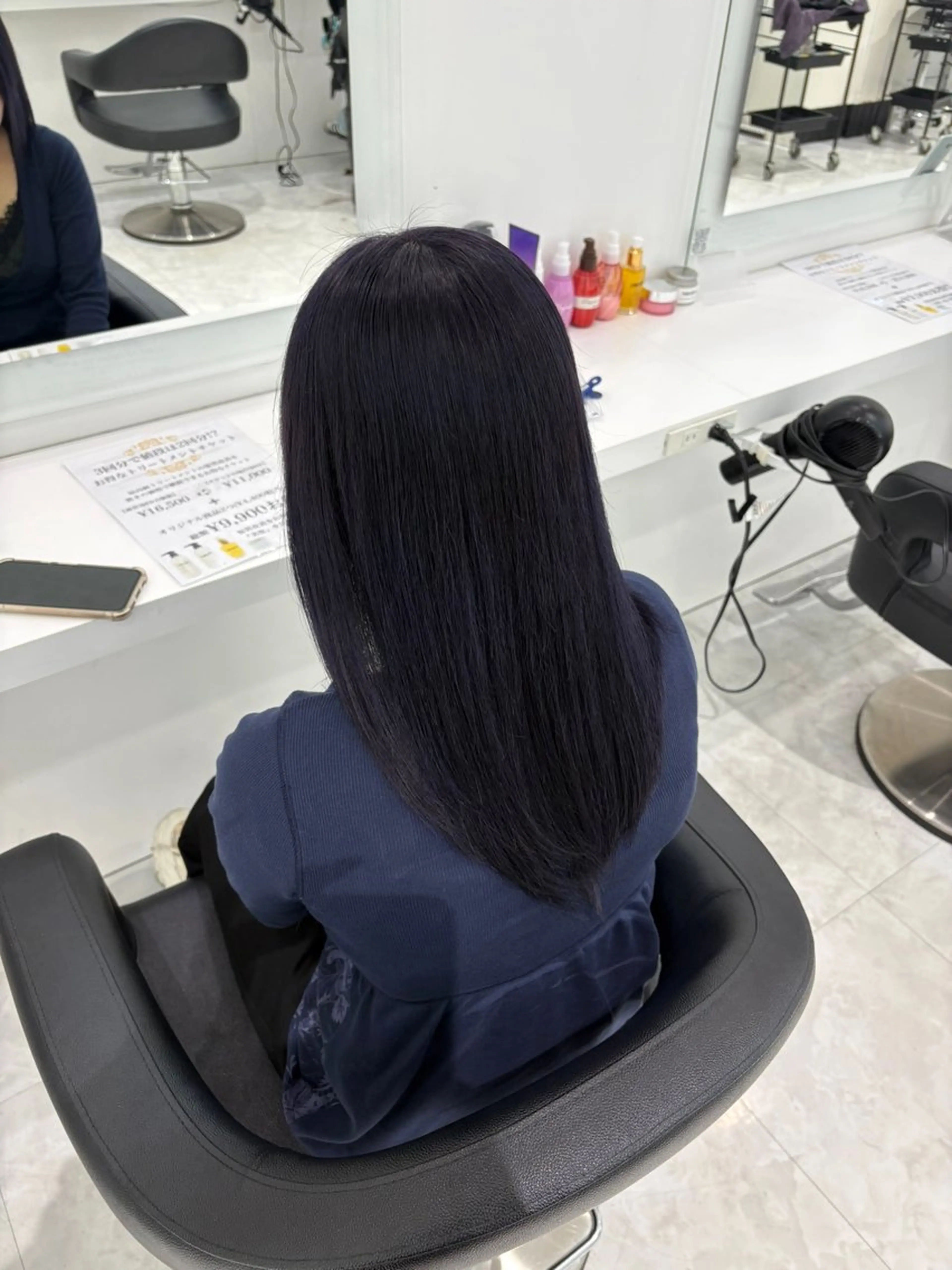 ロング カラー ヘアカラー 🤍ྀི透ける寒色 Cocoa🤍ྀིのヘアスタイル