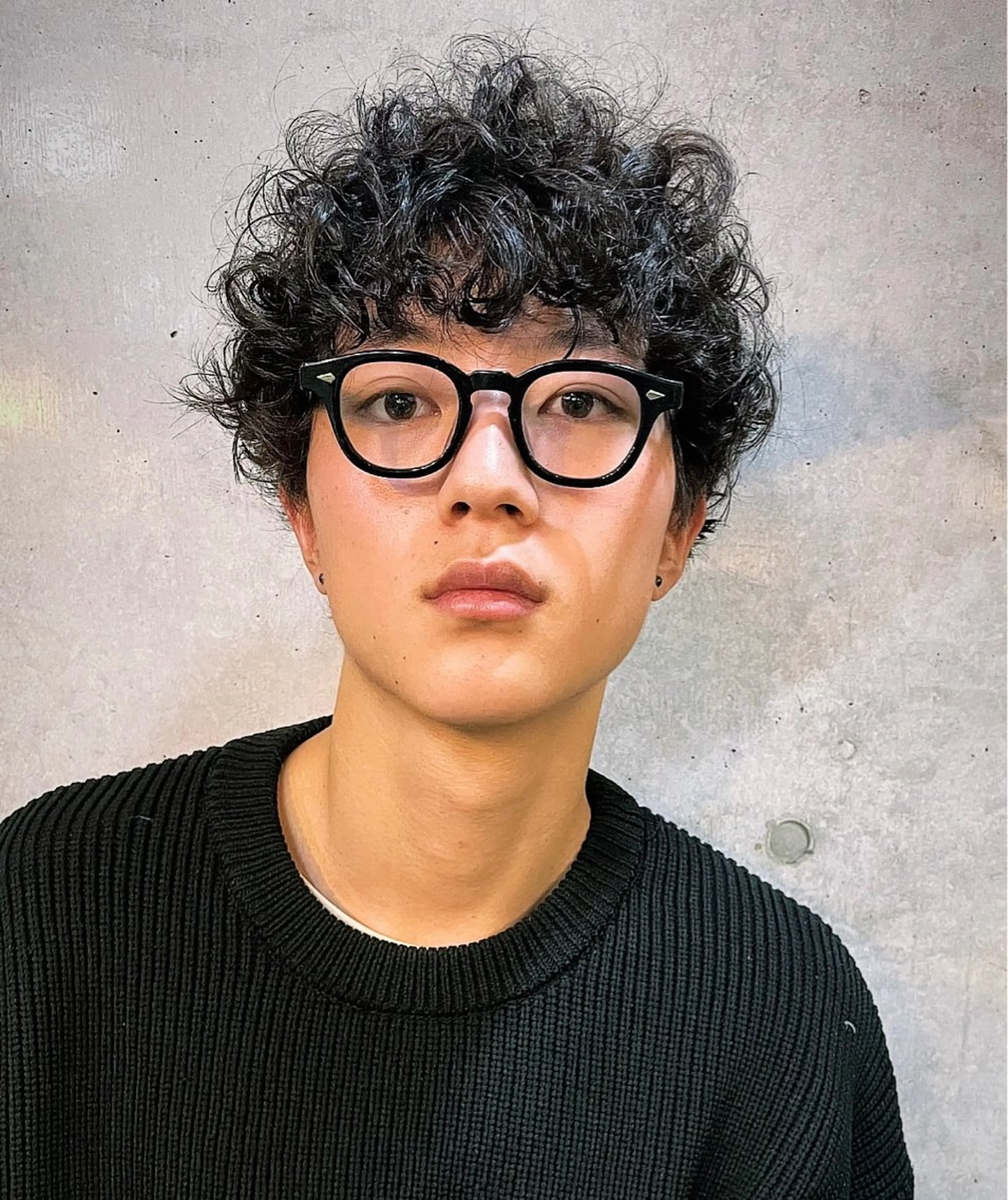 ミディアム パーマ メンズ カット パーマ 南堀江🌿パーマ Tetsu【テツ】のヘアスタイル